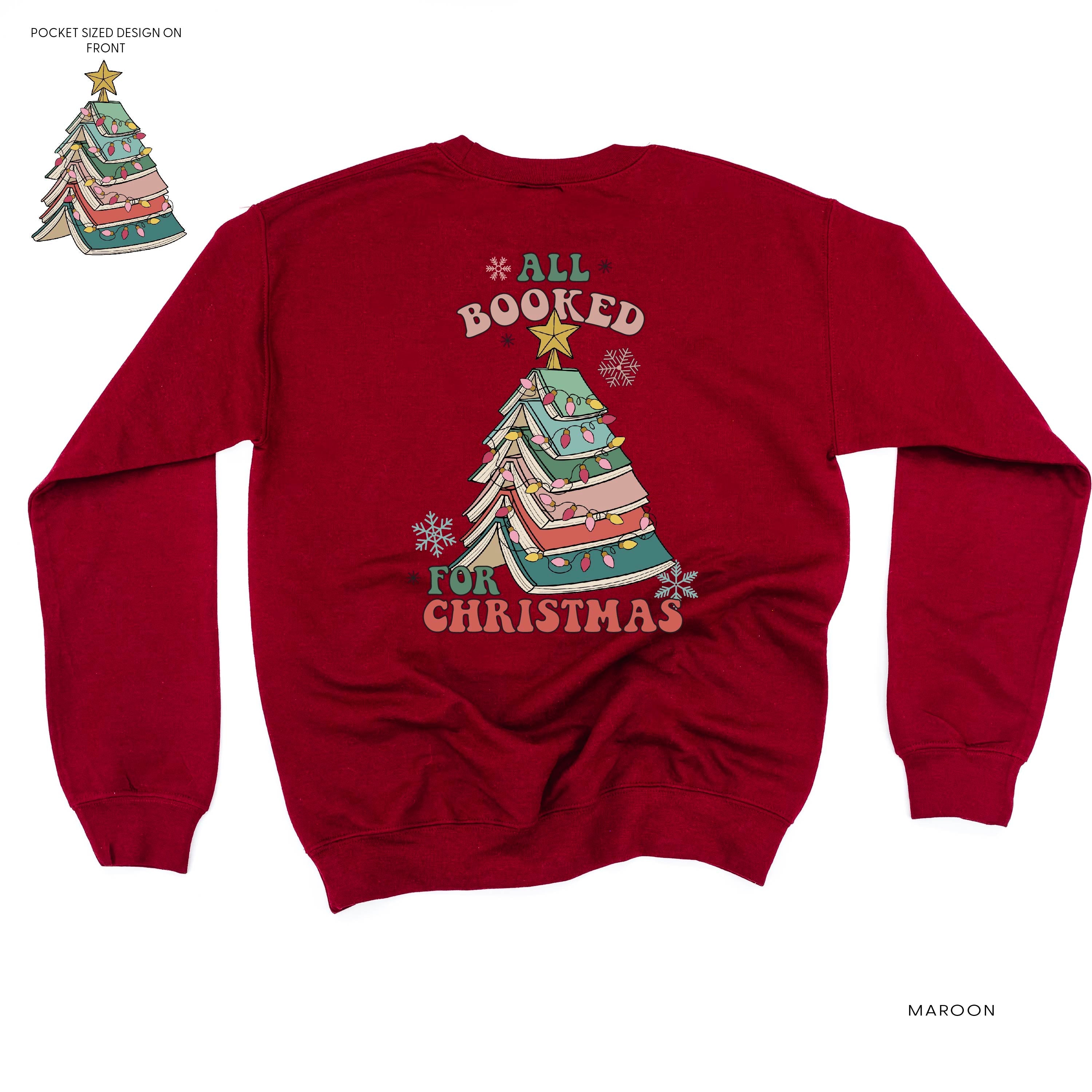 All Booked For Christmas (pf&b) - BASIC Fleece Little Mama Shirt
