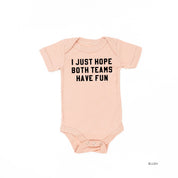 I Just Hope Both Teams Have Fun - Short Sleeve Child Tee Little Mama Shirt Shop