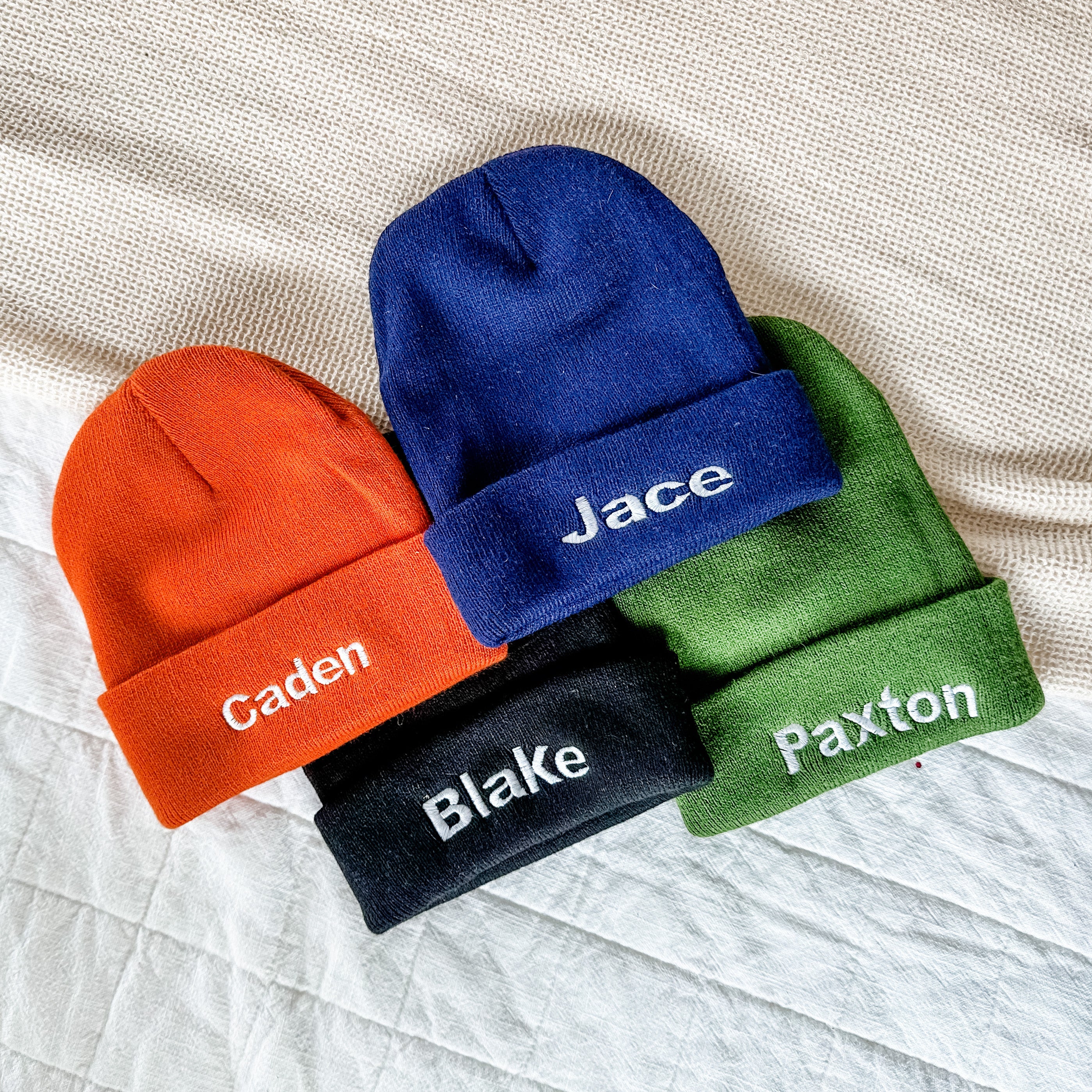CUSTOM EMBROIDERED NAME - BEANIE (2 SIZES) Little Mama Shirt