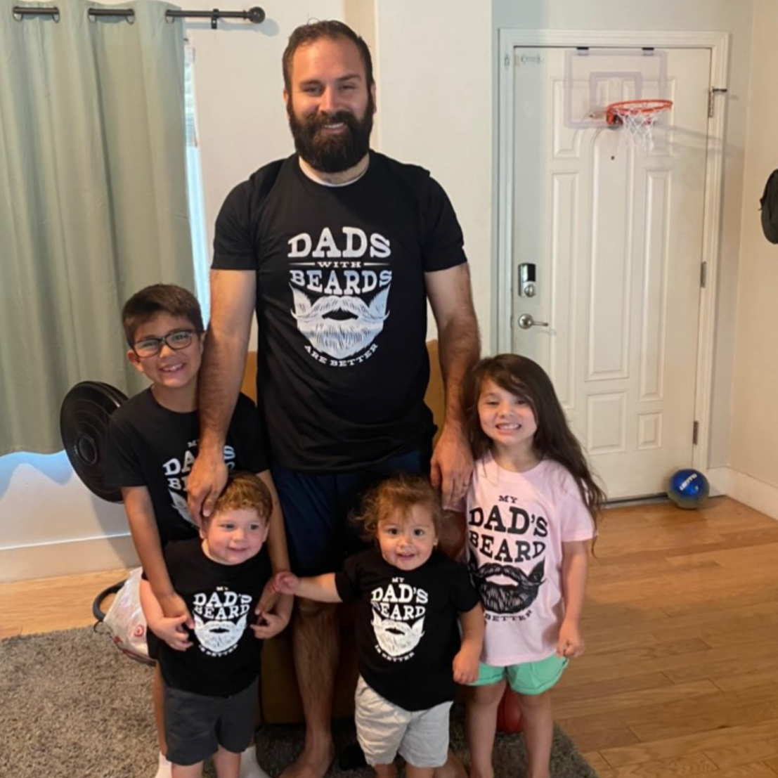Dads With Beards Are Better - Unisex Tee Little Mama Shirt Shop
