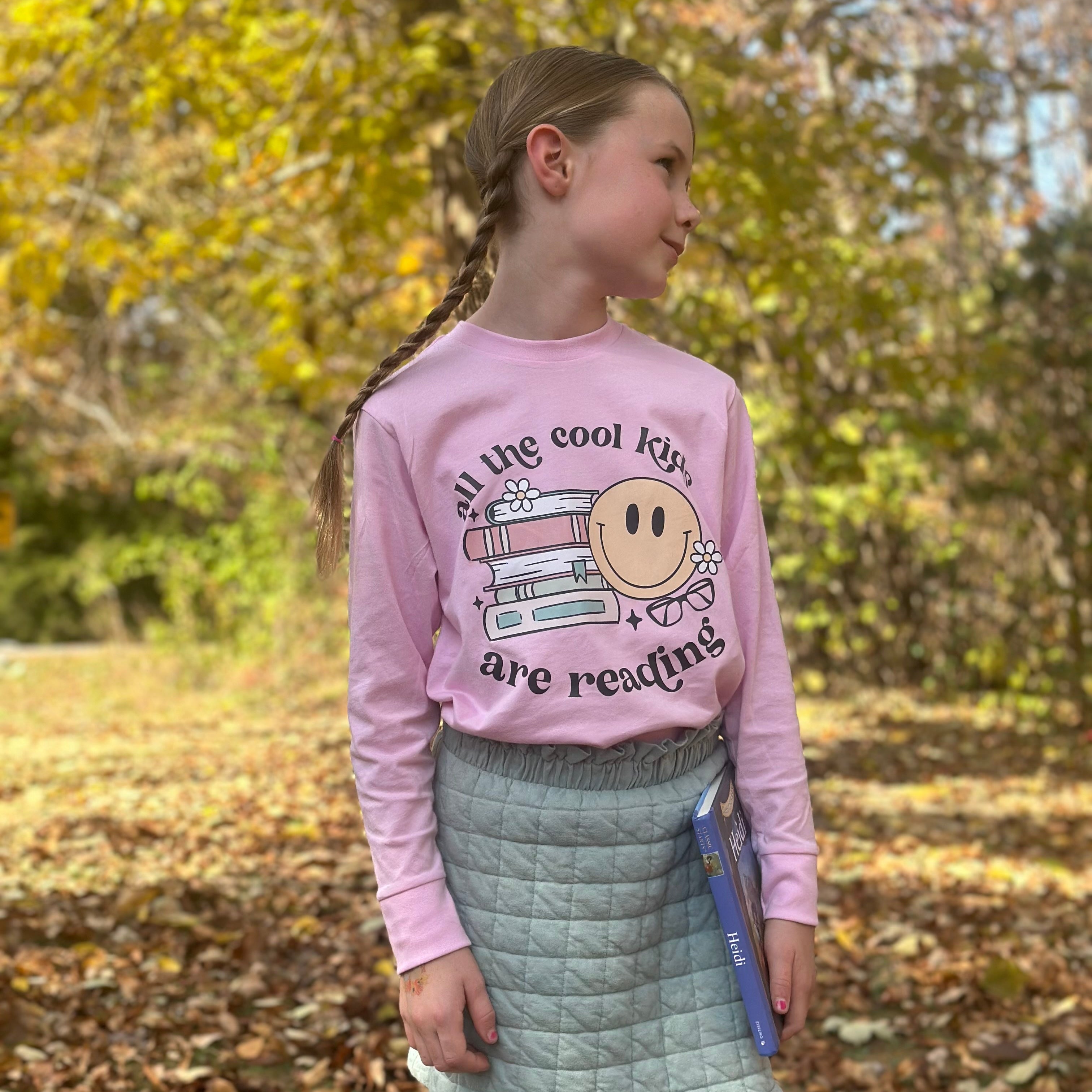 All the Cool Kids Are Reading - Child Sweater Little Mama Shirt Shop