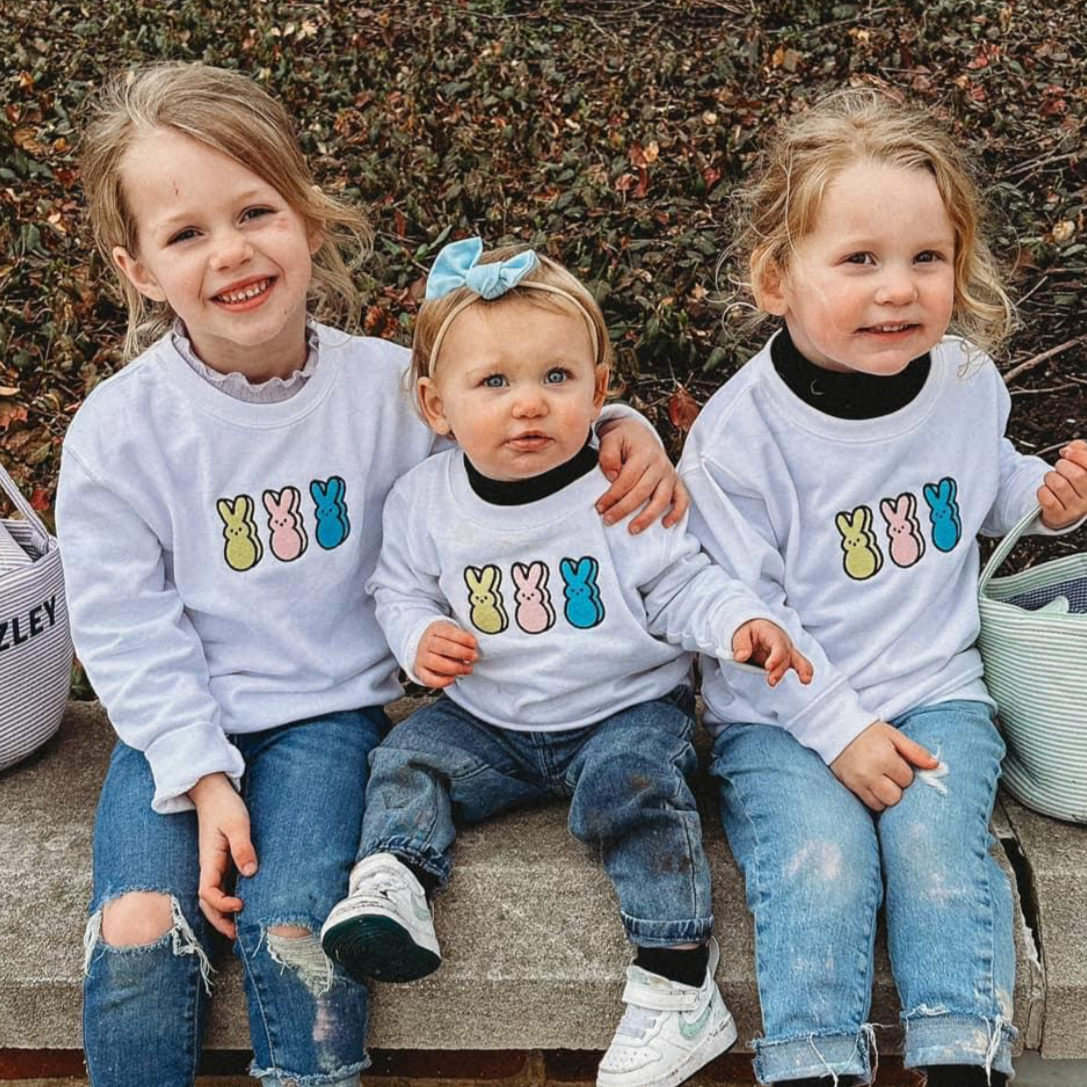 Embroidered Child Sweater - 3 PEEPS Little Mama Shirt