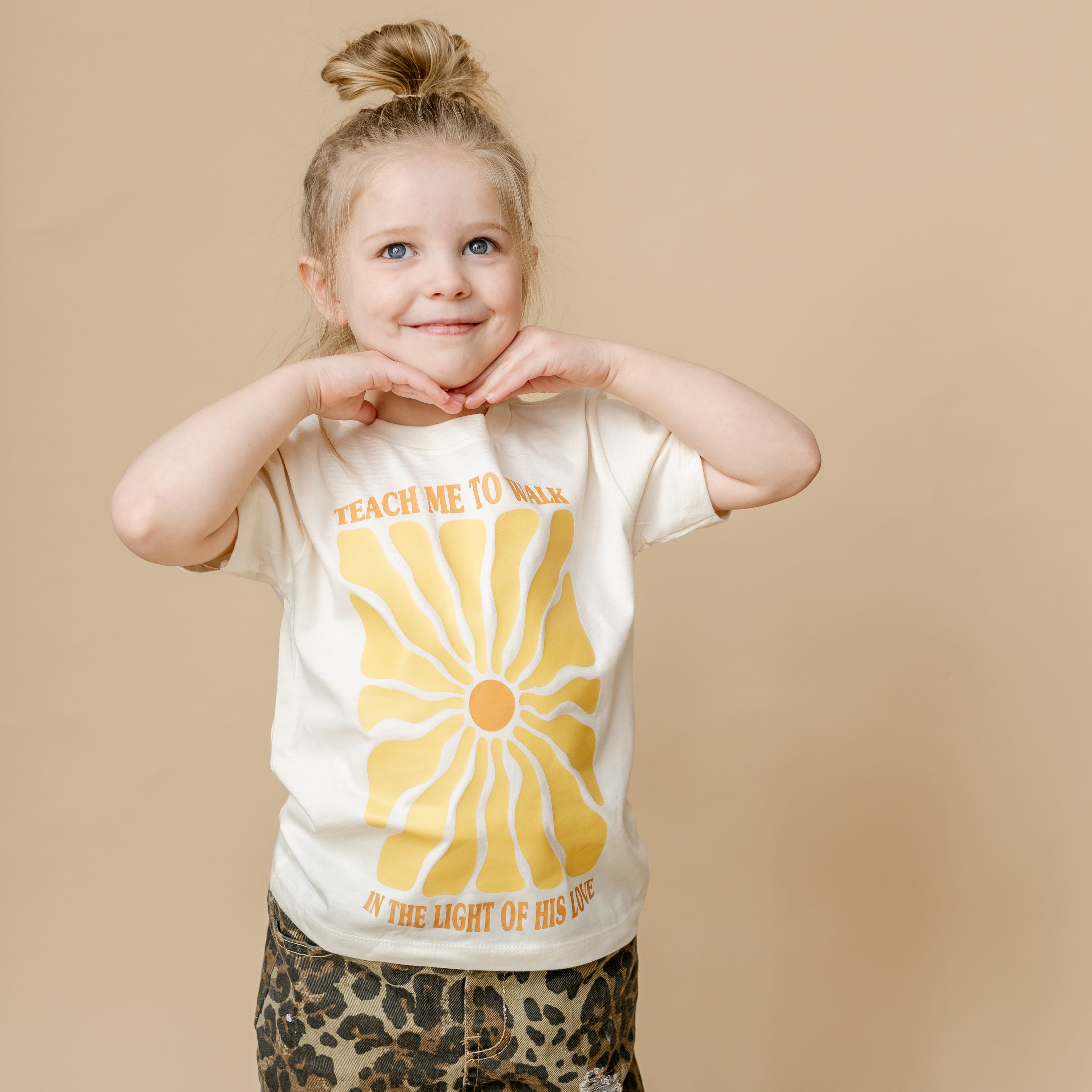 Teach Me To Walk In The Light Of His Love - Child Tee Little Mama Shirt Shop