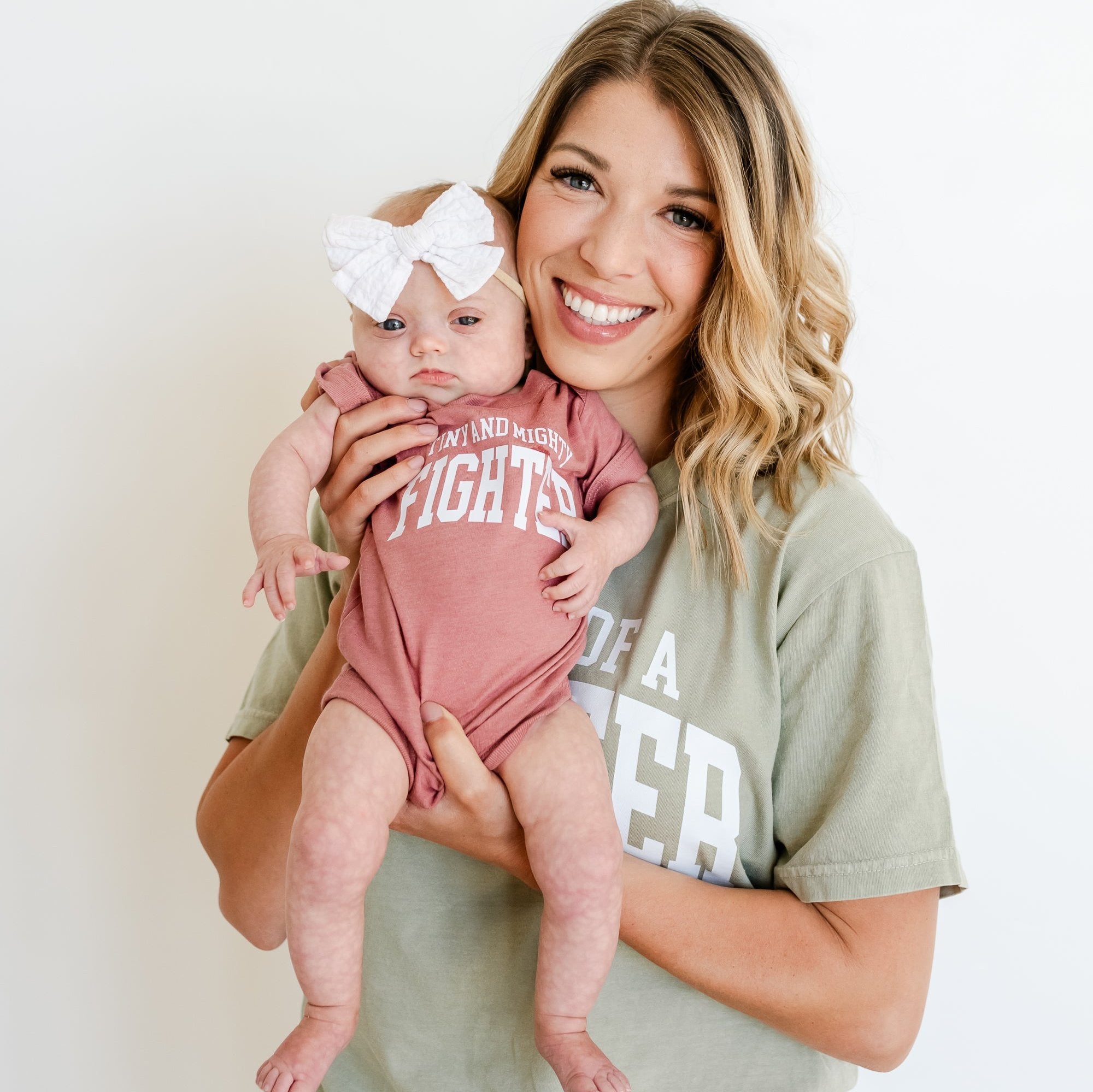 Mama of a Fighter - Varsity - SHORT SLEEVE COMFORT COLORS TEE Little Mama Shirt Shop