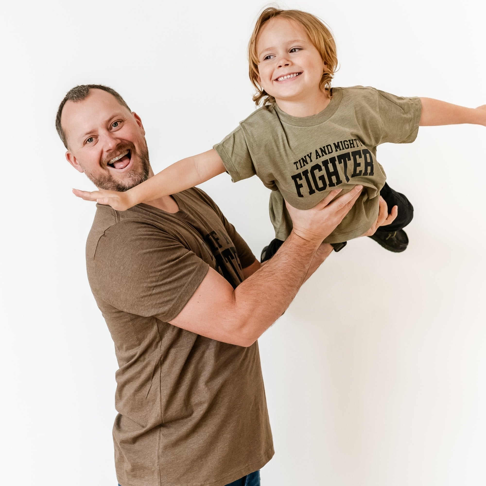 Dad of a Fighter - Varsity - Unisex Tee Little Mama Shirt Shop