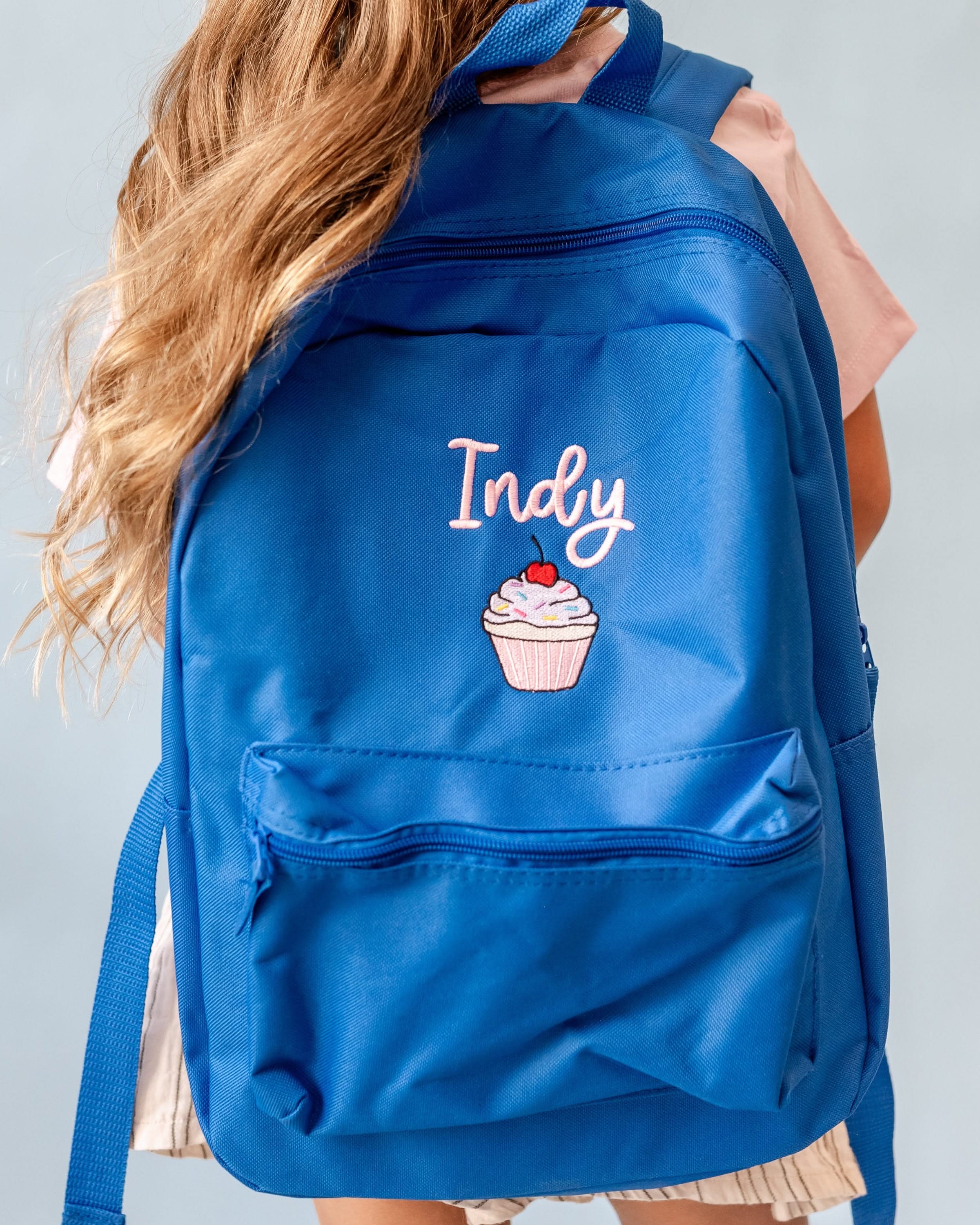 Personalized School Backpack Little Mama Shirt