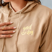 Embroidered/Printed - GOOD DAY HOODIE - Adult Pigment Little Mama Shirt
