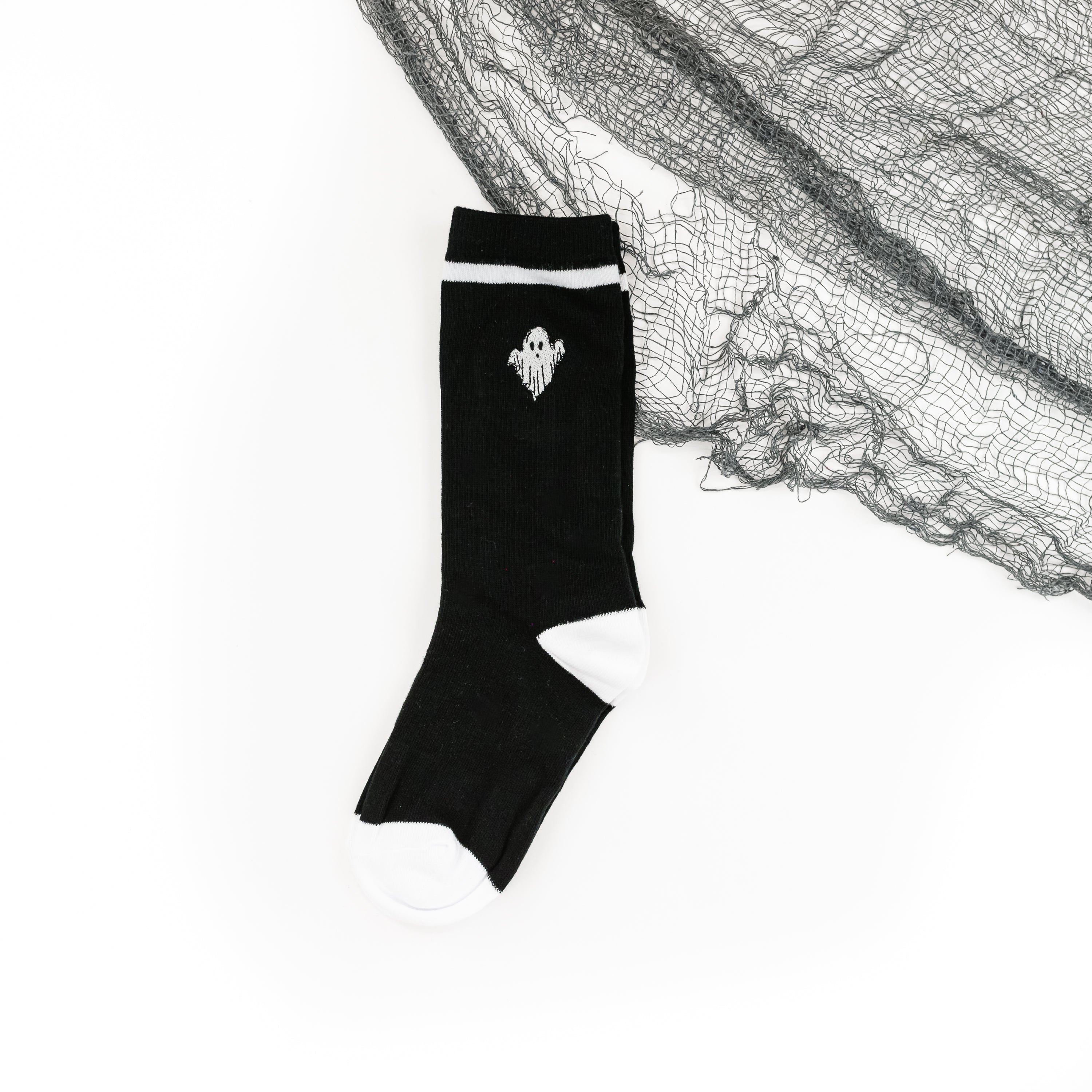 LMSS® CREW SOCKS - Friendly Ghost - Adult Size Little Mama Shirt Shop