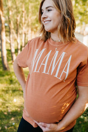 MAMA - Tall Varsity - Comfort Colors Tee Little Mama Shirt Shop