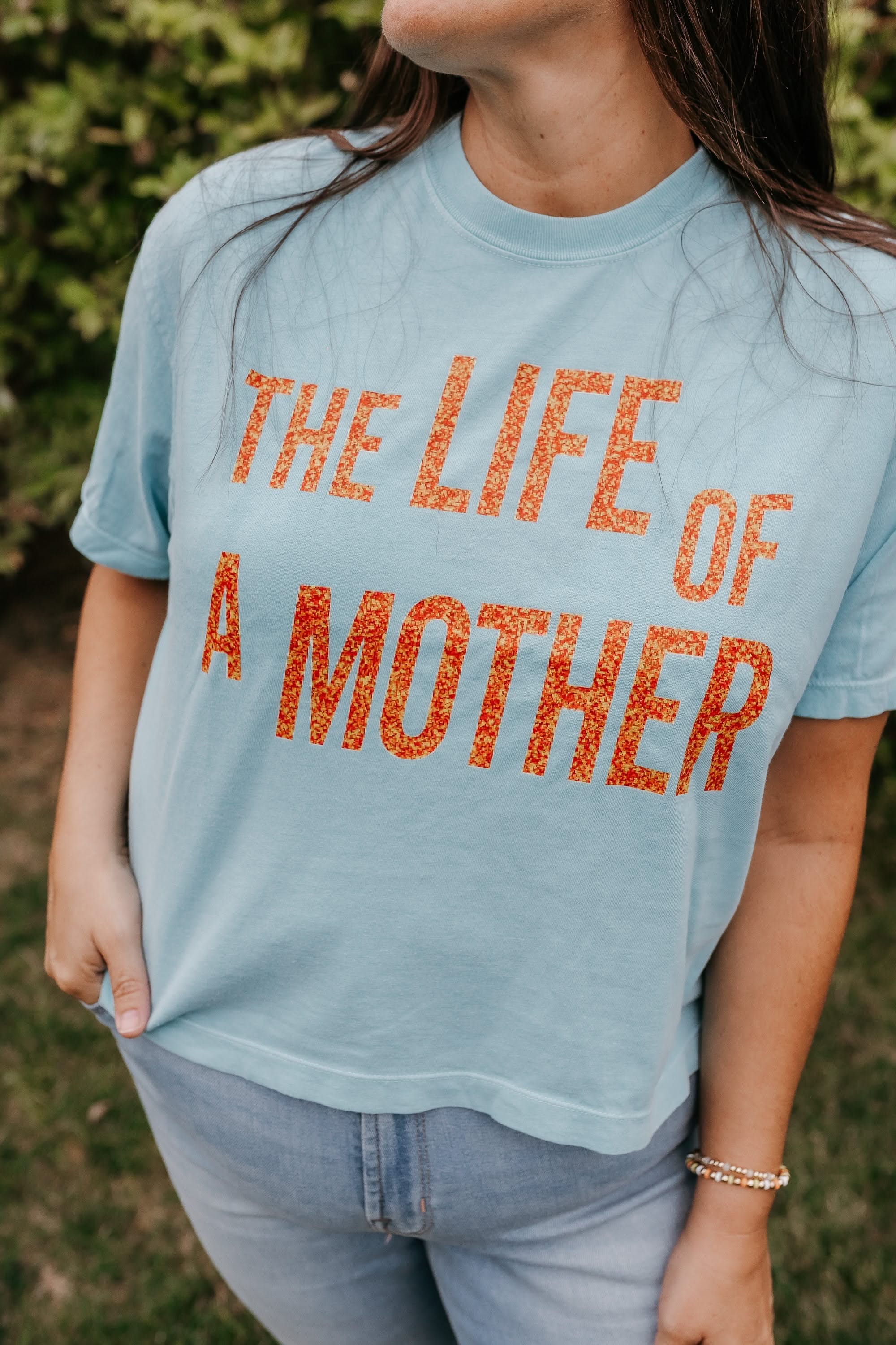 ✨ THE LIFE OF A MOTHER ✨ - Short Sleeve Comfort Colors Tee Little Mama Shirt