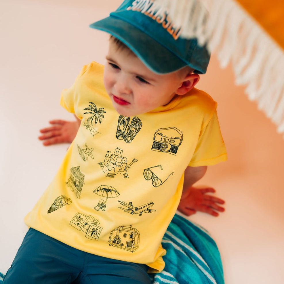 3x4 Vacay Things - Child Tee Little Mama Shirt Shop