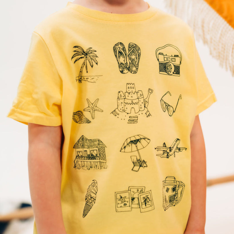 3x4 Vacay Things - Child Tee Little Mama Shirt Shop