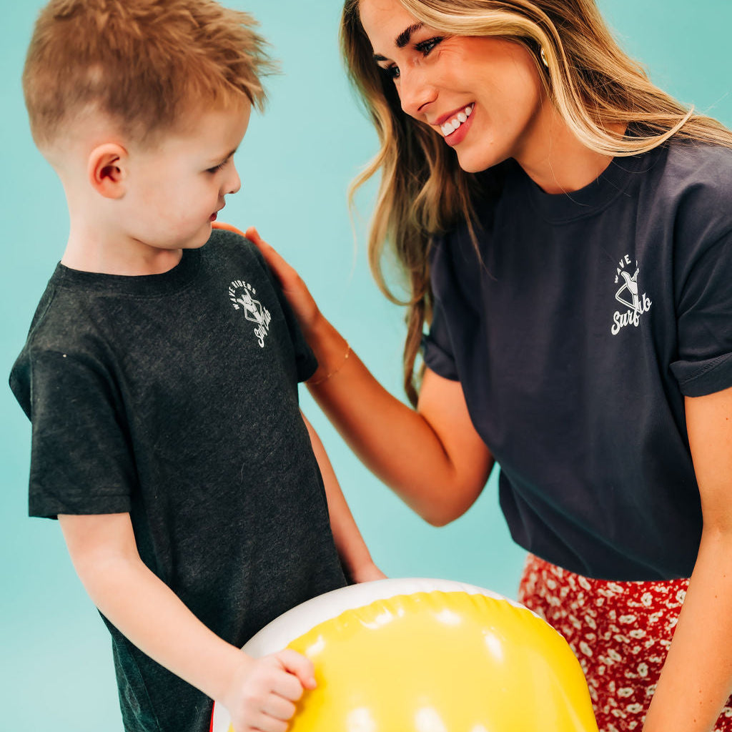Wave Riders Surf Club (pf&b) - Comfort Colors Tee Little Mama Shirt Shop