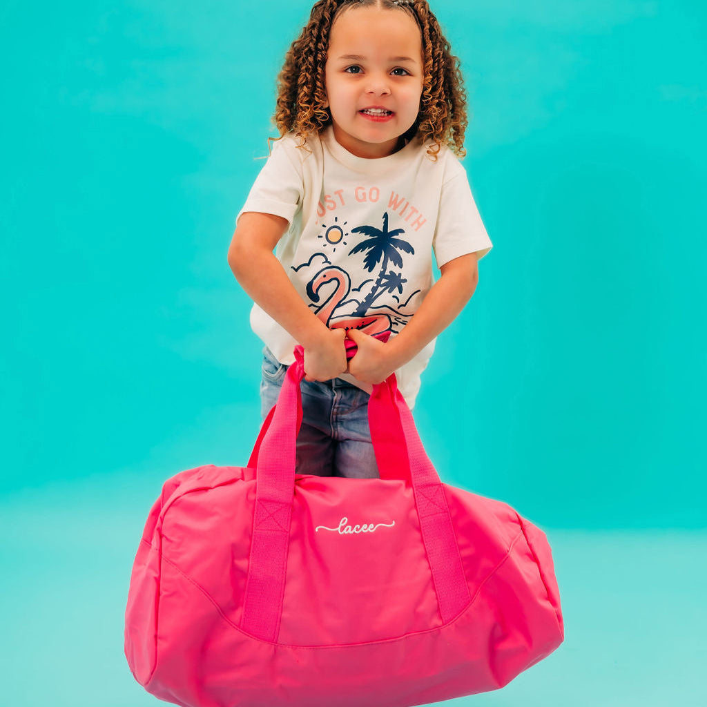 Personalized Weekender Bag Little Mama Shirt