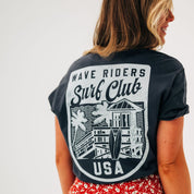 Wave Riders Surf Club (pf&b) - Comfort Colors Tee Little Mama Shirt Shop