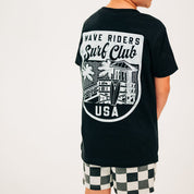 Wave Riders Surf Club (pf&b) - Child Tee Little Mama Shirt Shop