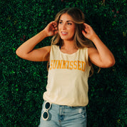 Sunkissed - Varsity - Comfort Colors TANK Little Mama Shirt