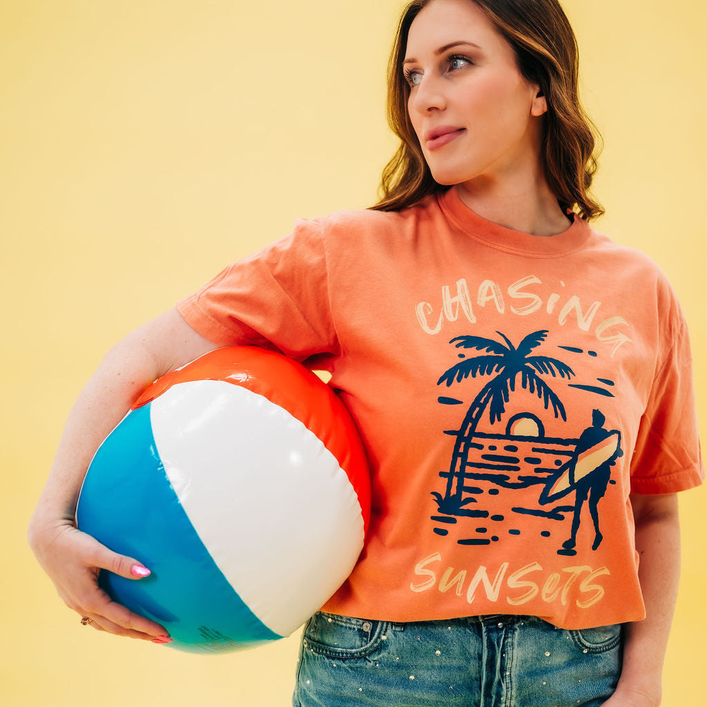 Chasing Sunsets - Comfort Colors Tee Little Mama Shirt Shop