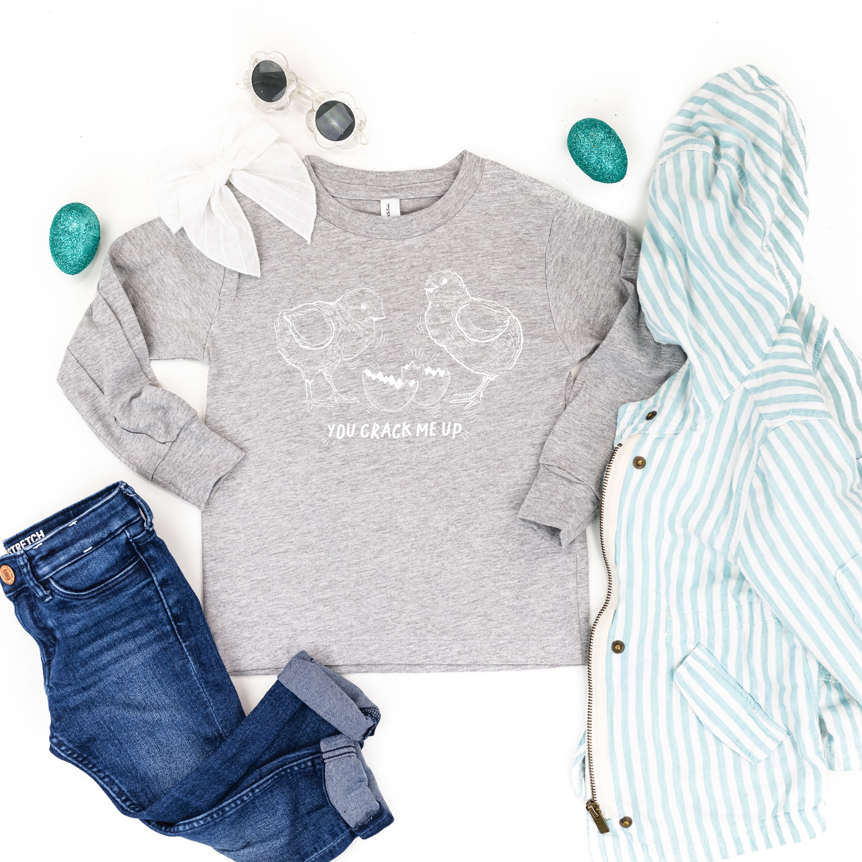 You Crack Me Up - Child LONG SLEEVE Tee Little Mama Shirt Shop