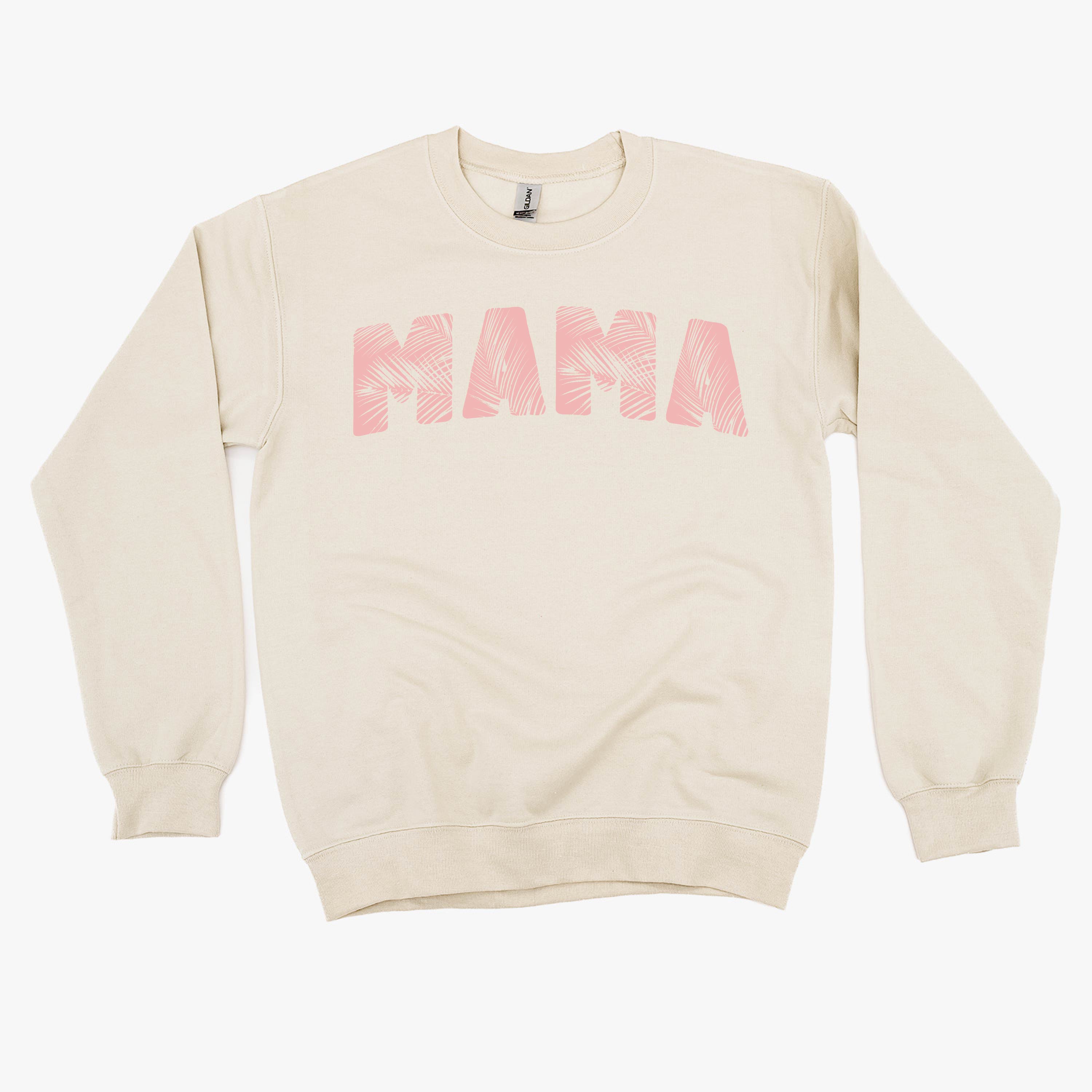 Tropical Palm - Mama - BASIC Fleece Little Mama Shirt
