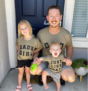 JUST LIKE DAD - Short Sleeve Child Shirt Little Mama Shirt Shop