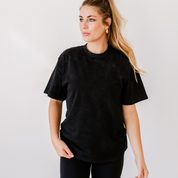 CAPSULE PIECE - Essential Heavyweight MAMA Tee - Tone on Tone Embroidered Little Mama Shirt