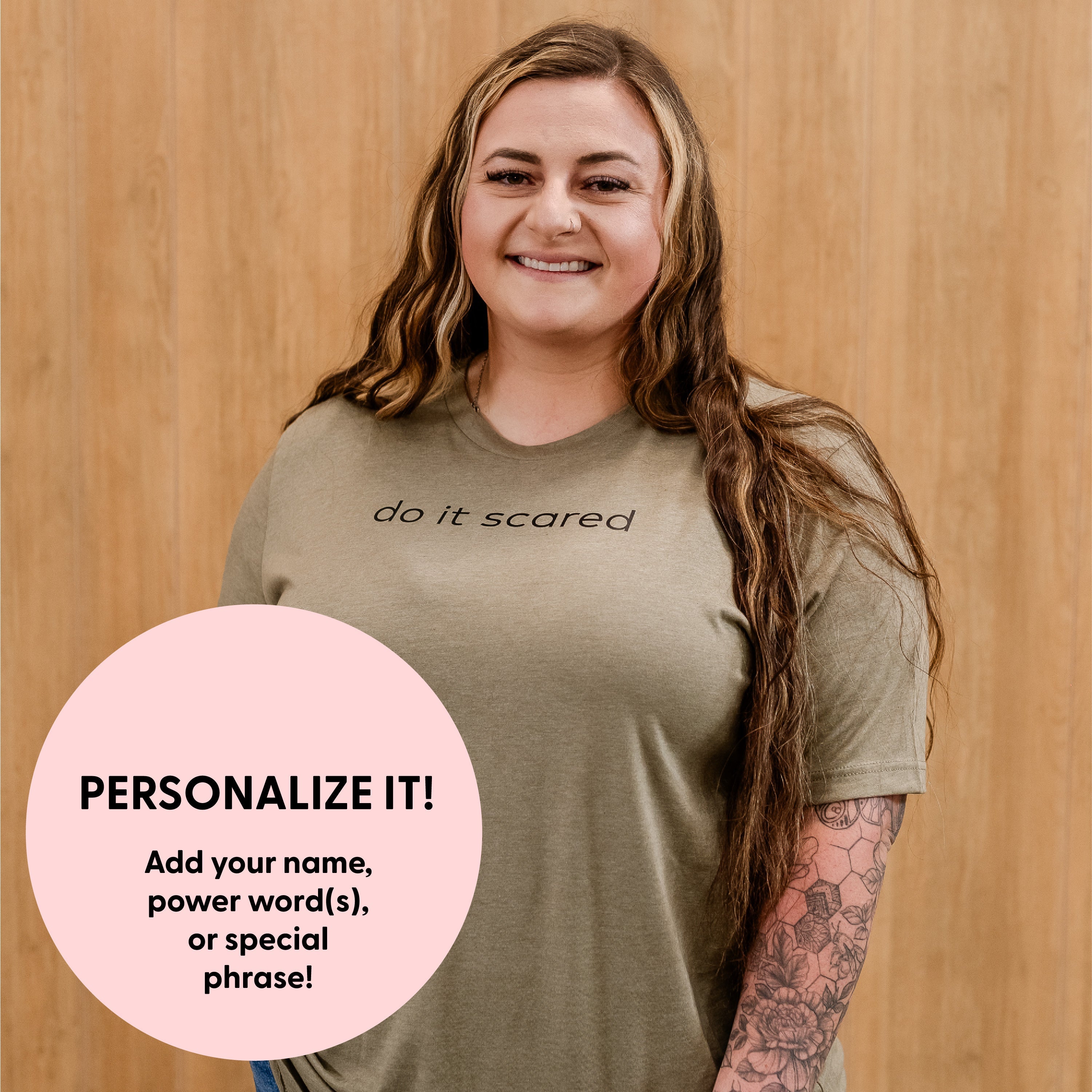 Simple Lowercase - Semi-Custom - Unisex Tee Little Mama Shirt Shop