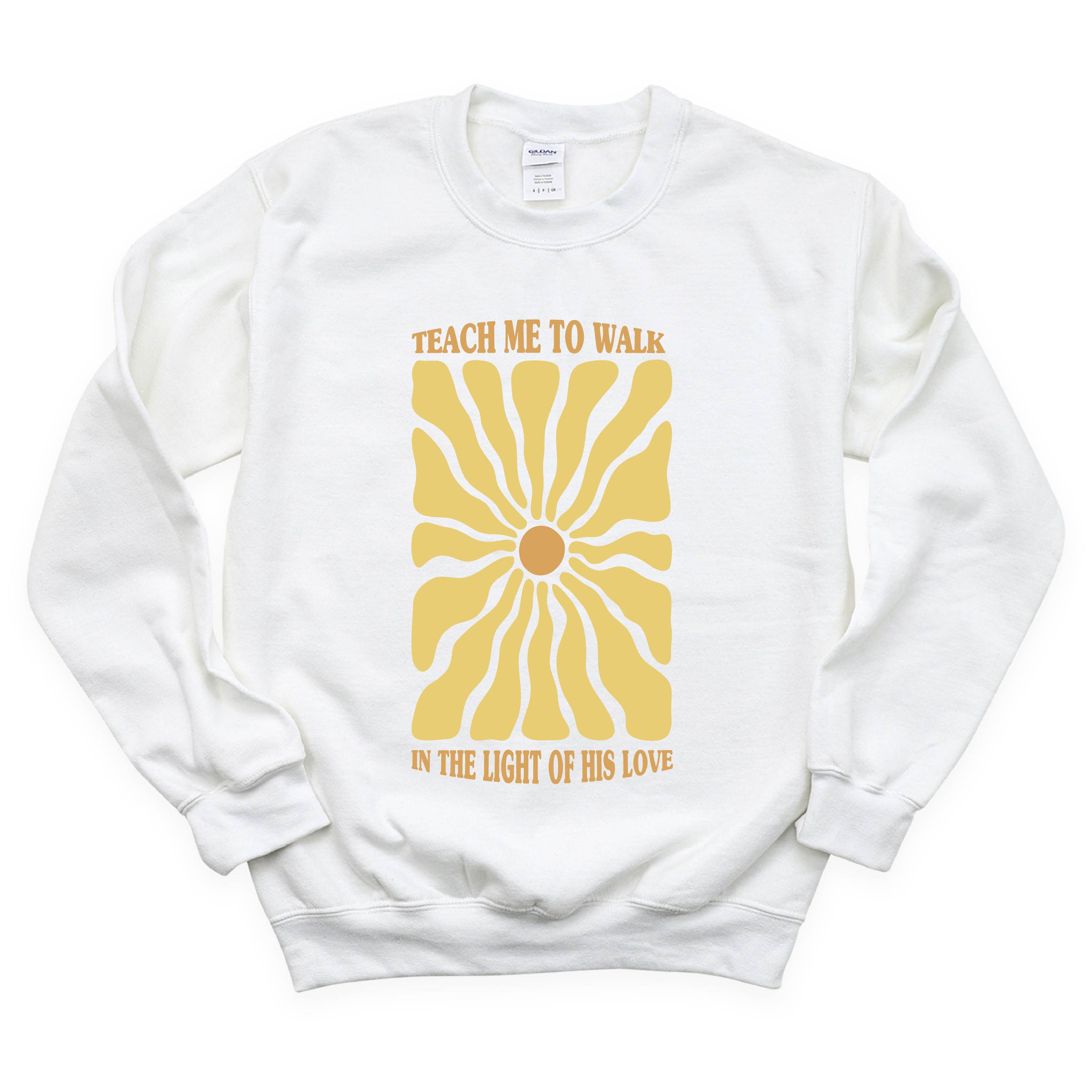 Teach Me To Walk In The Light Of His Love - BASIC Fleece Little Mama Shirt