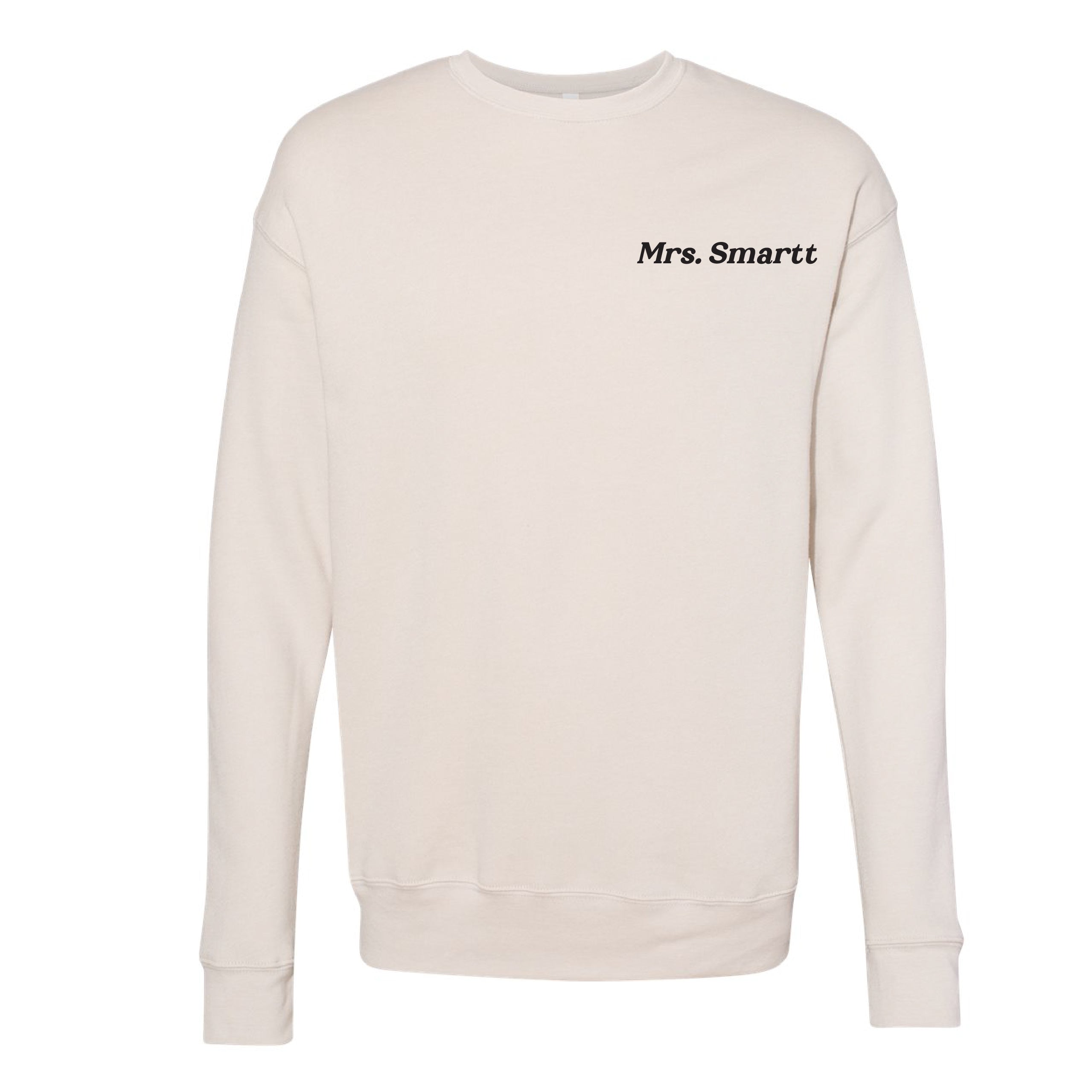 CUSTOM TEACHER SWEATSHIRT - Embroidered Fleece Crewneck - (Enter Your Custom Name) Little Mama Shirt