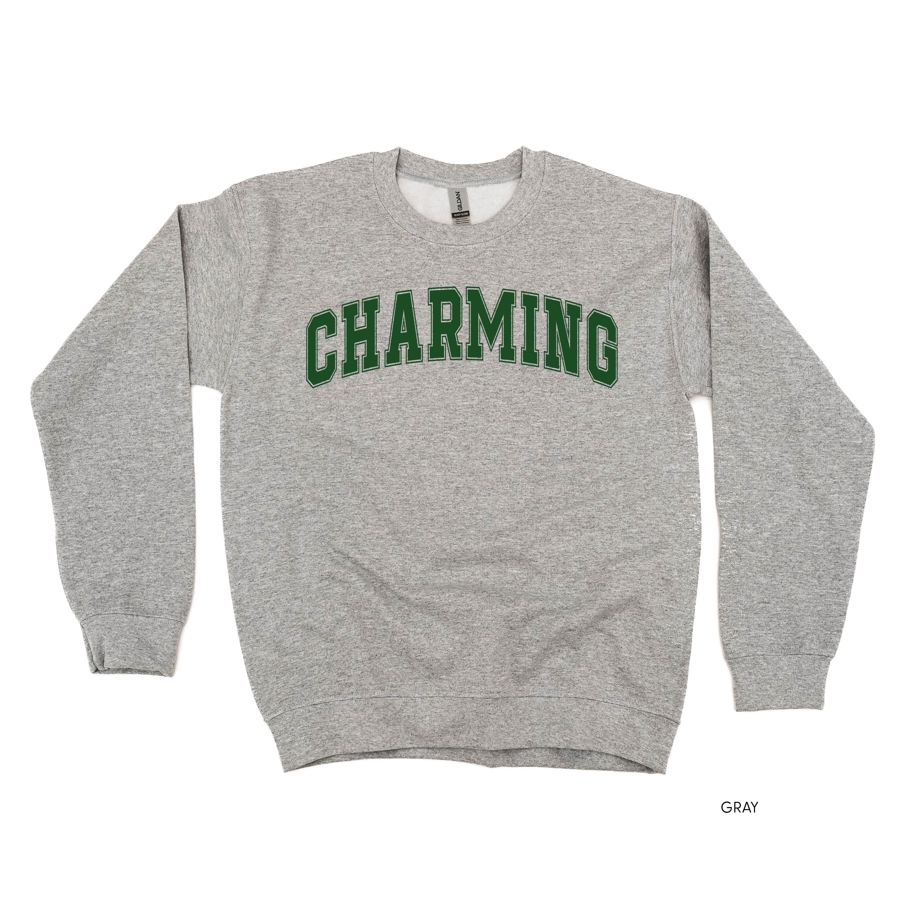 Charming - Varsity Outline - BASIC Fleece Little Mama Shirt