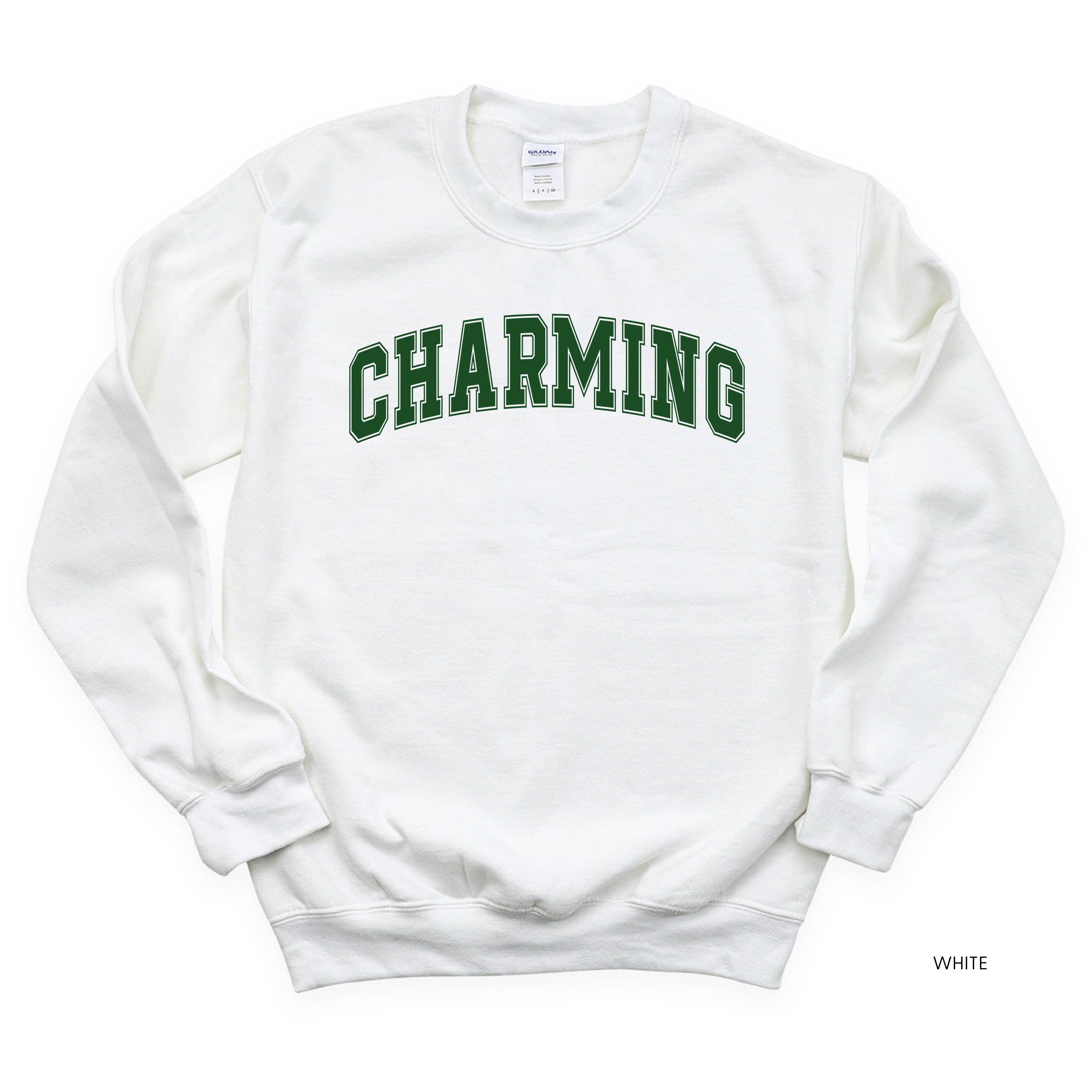 Charming - Varsity Outline - BASIC Fleece Little Mama Shirt