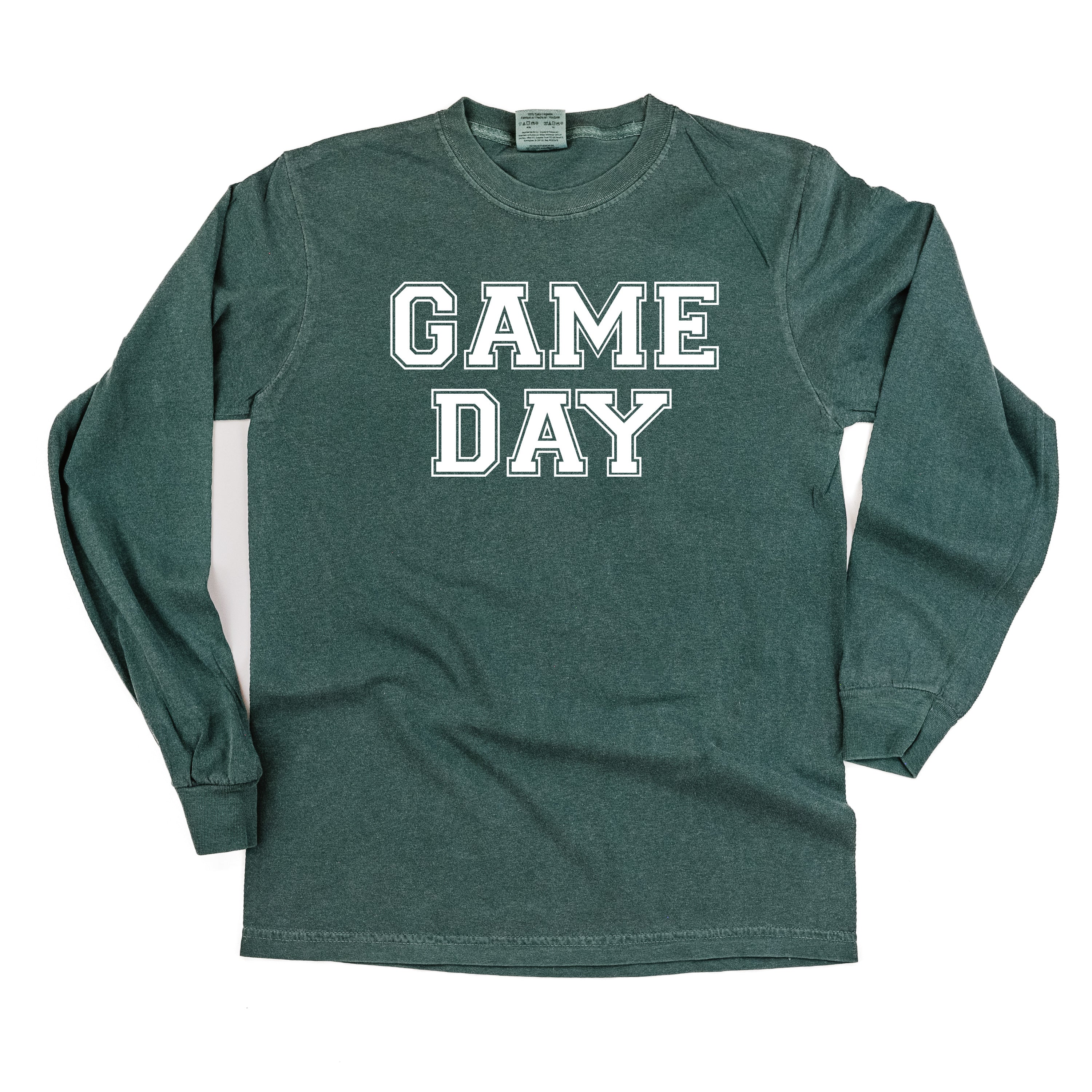 Game Day - LONG SLEEVE Comfort Colors Tee Little Mama Shirt Shop