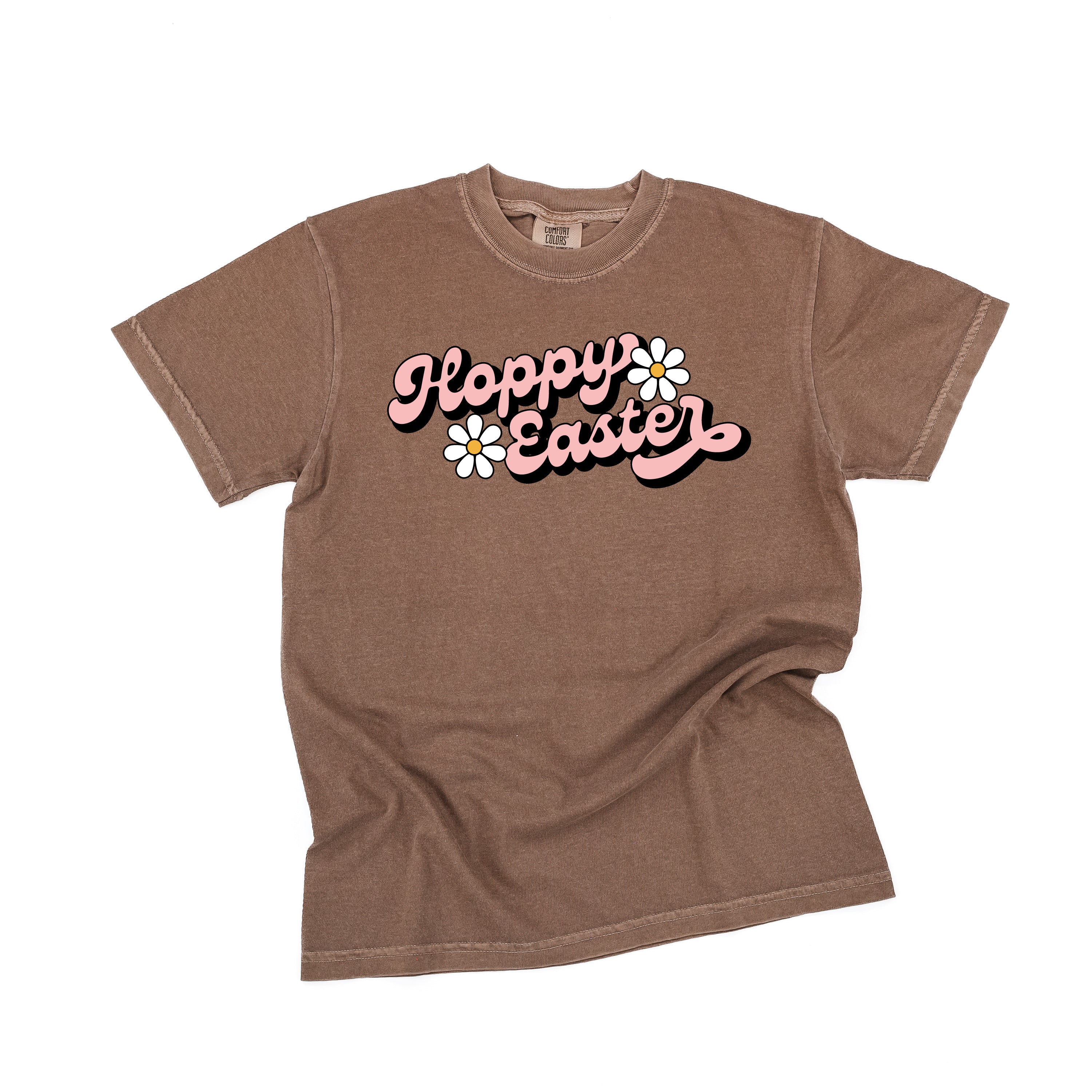 Hoppy Easter - Daisies - Comfort Colors Tee Little Mama Shirt Shop