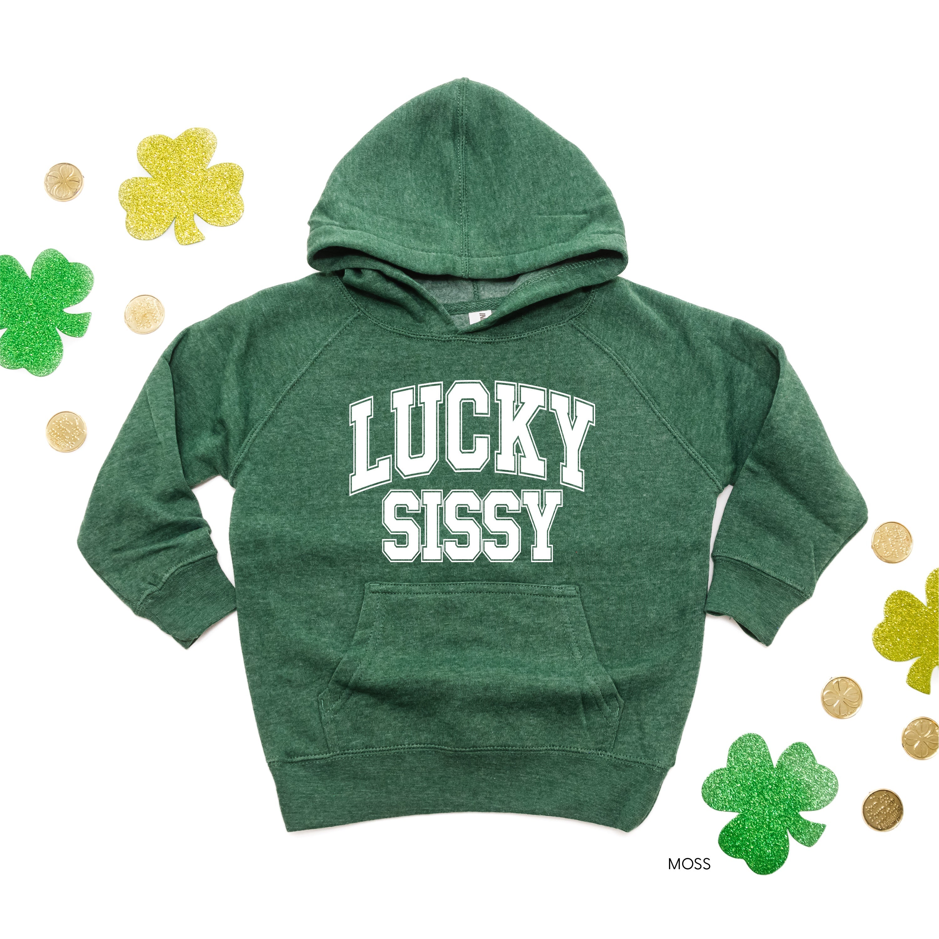 Lucky Sissy - Varsity Outline - Child HOODIE Little Mama Shirt Shop