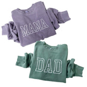 Embroidered PIGMENT Crewneck - OUTLINE NAME Little Mama Shirt