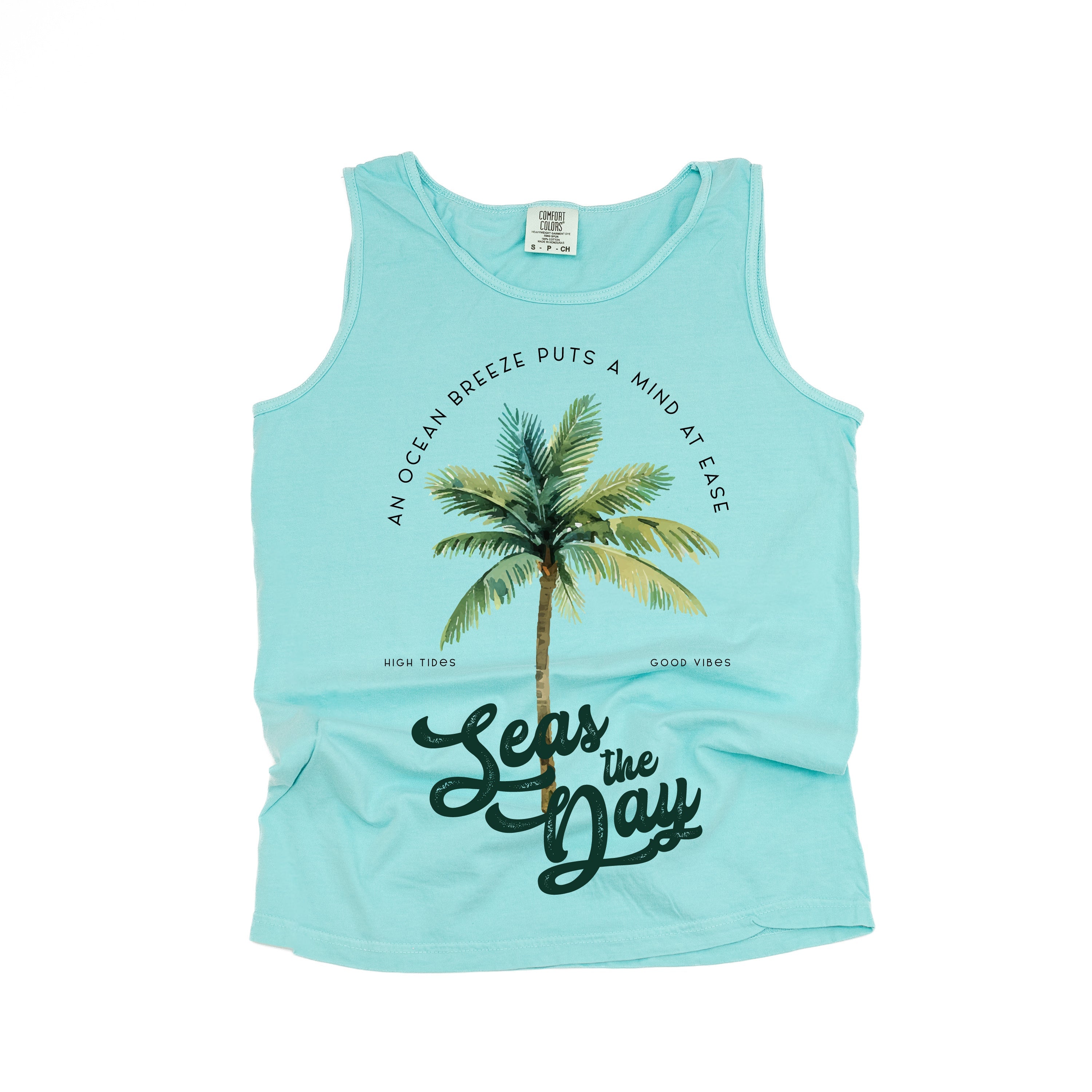 Seas The Day - Comfort Colors TANK Little Mama Shirt