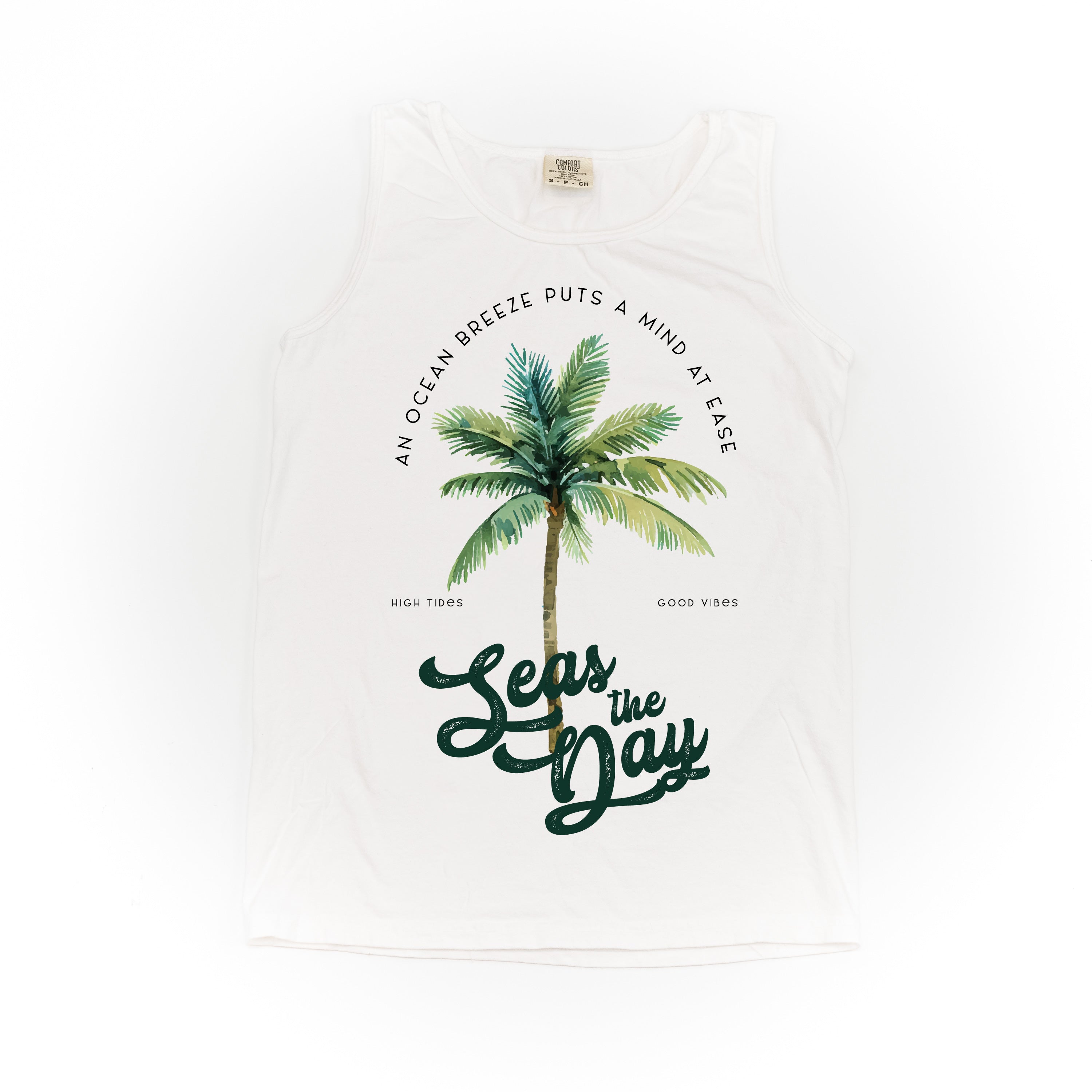 Seas The Day - Comfort Colors TANK Little Mama Shirt