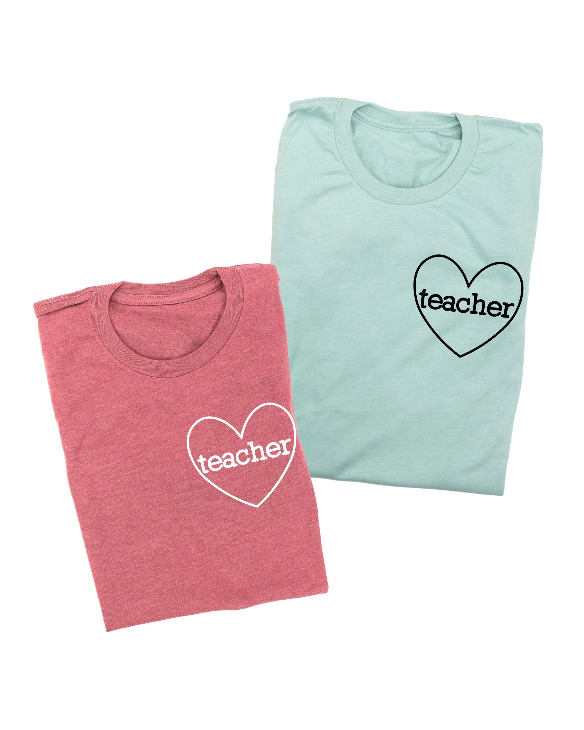 Teacher ♥ (pocket) - Unisex Tee Little Mama Shirt Shop