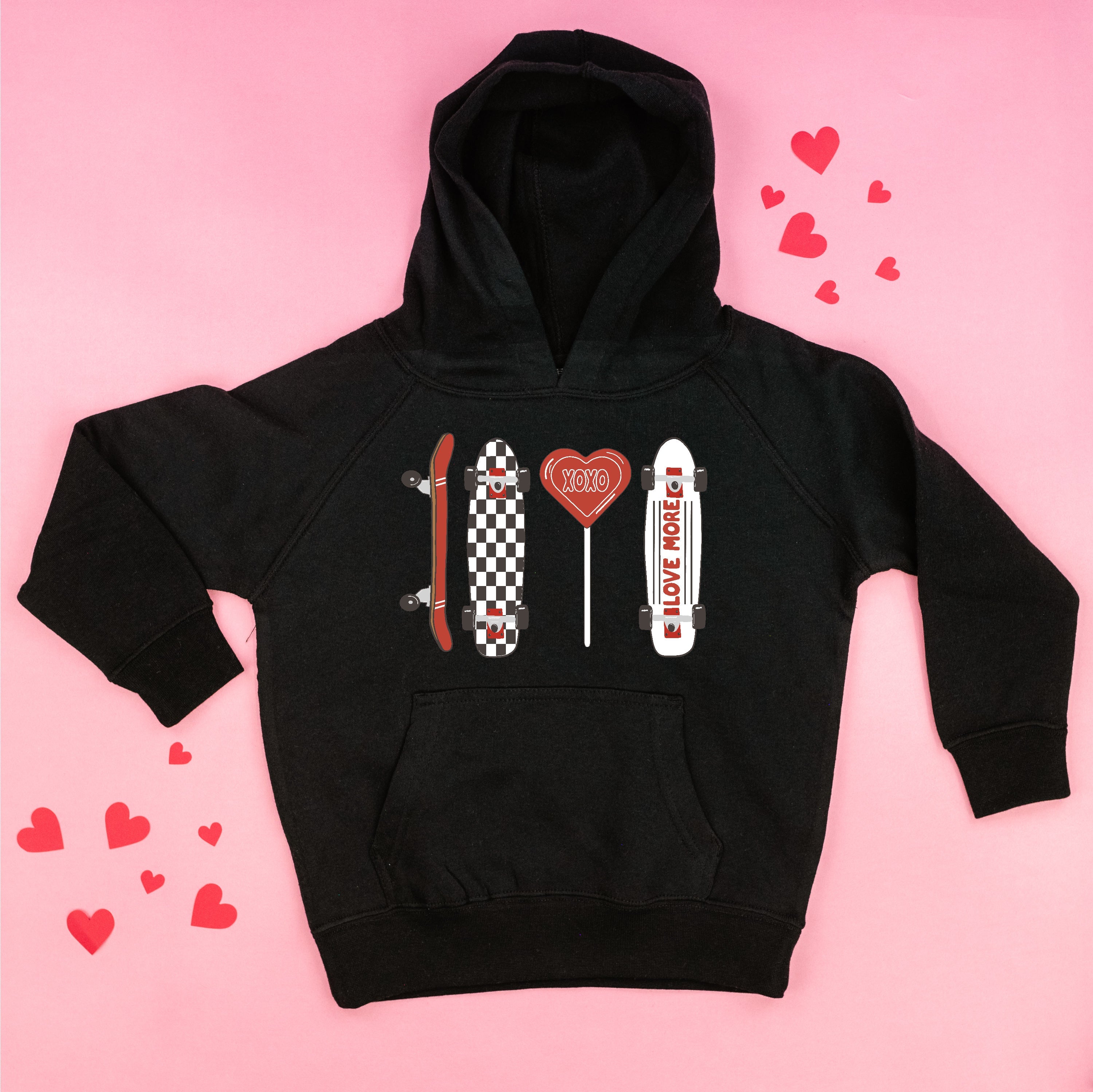 Valentine Skateboard - Child HOODIE Little Mama Shirt Shop