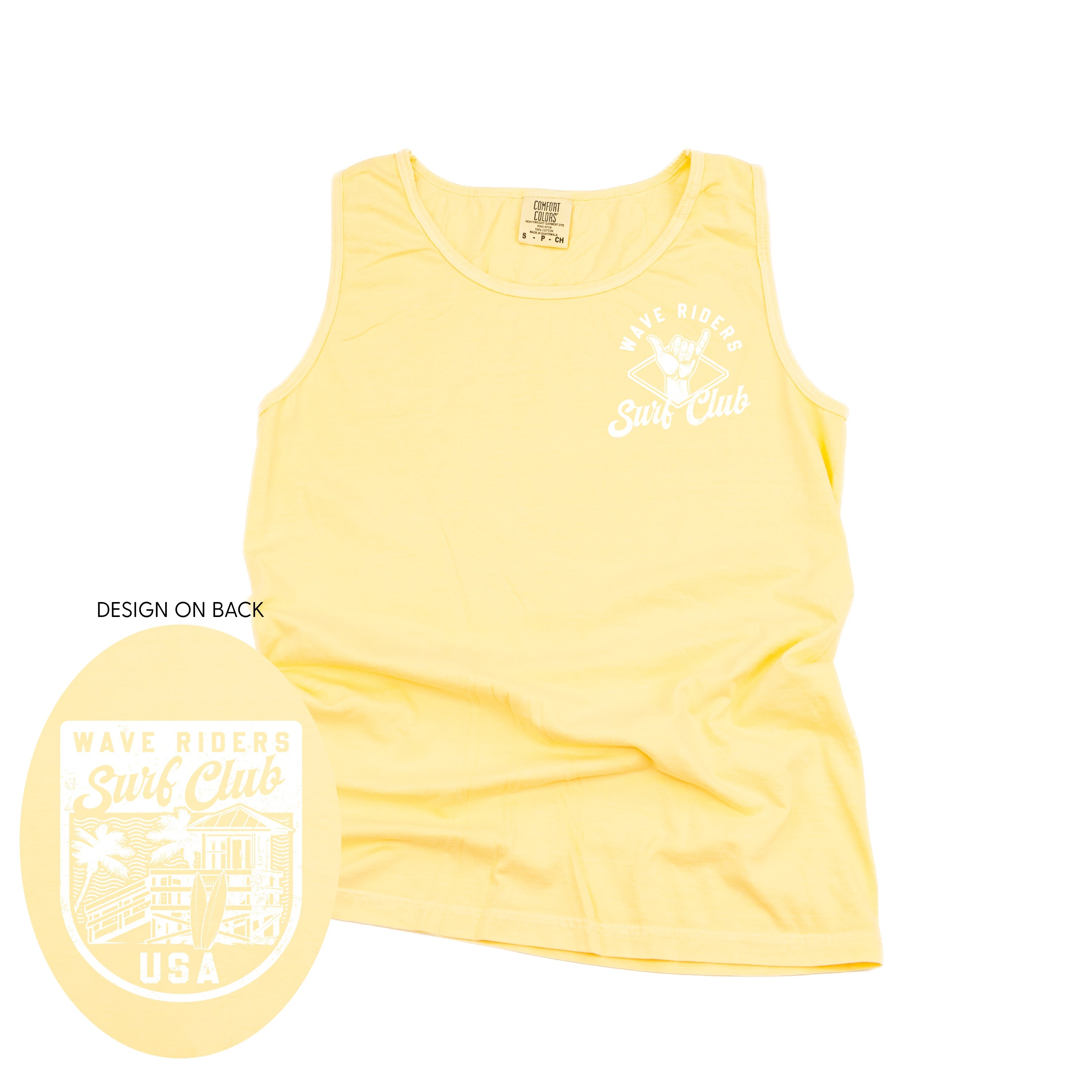 Wave Riders Surf Club (pf&b) - Comfort Colors TANK Little Mama Shirt