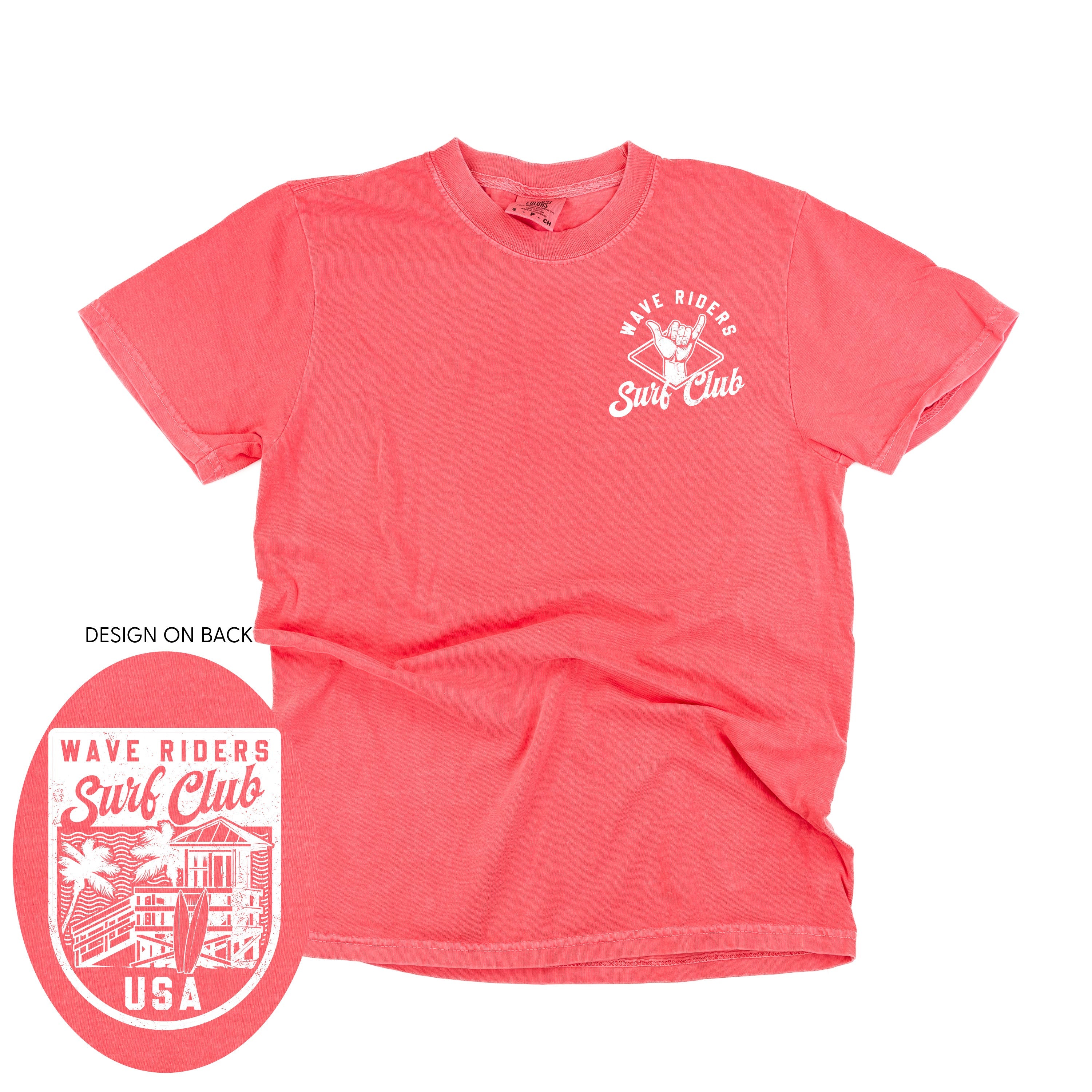 Wave Riders Surf Club (pf&b) - Comfort Colors Tee Little Mama Shirt Shop