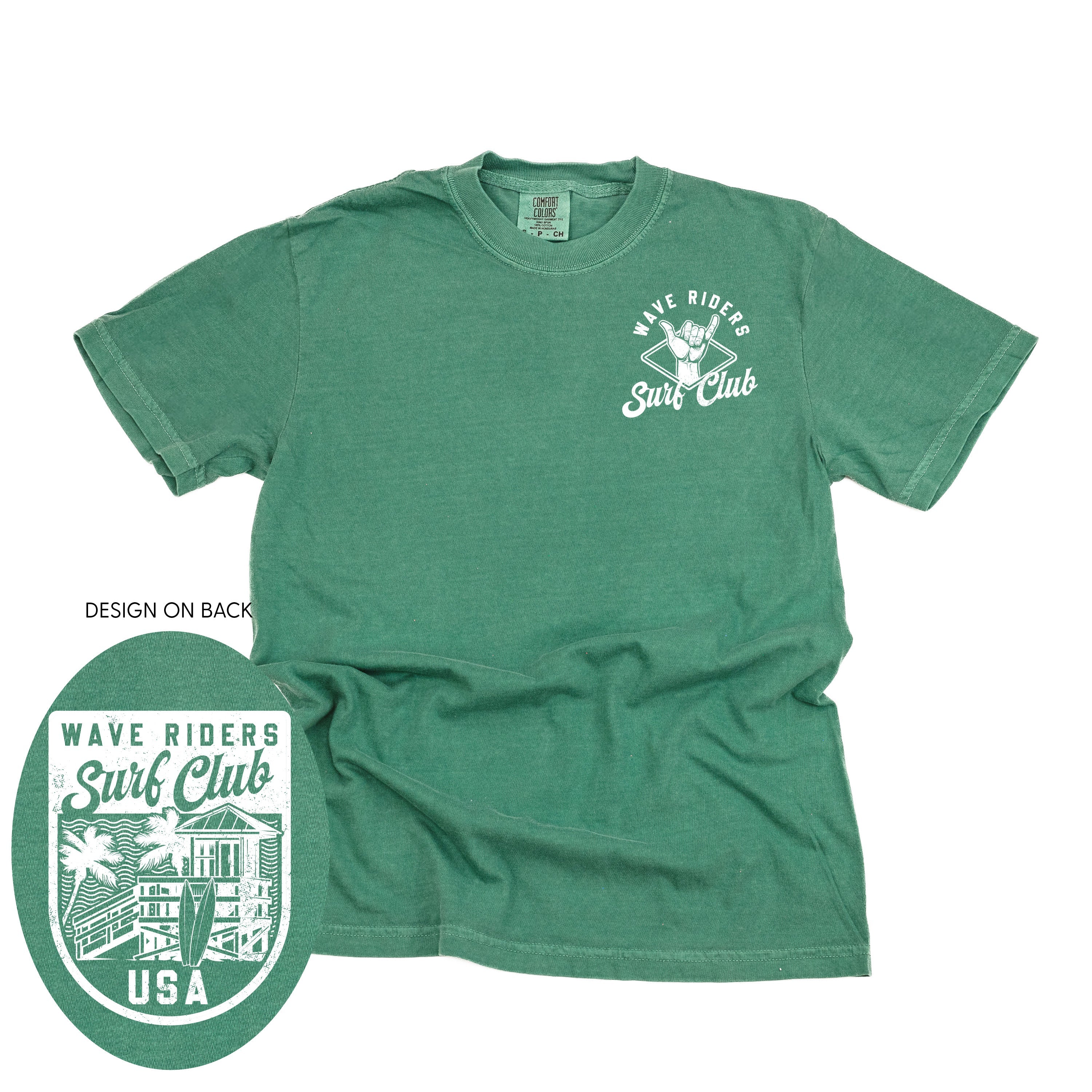 Wave Riders Surf Club (pf&b) - Comfort Colors Tee Little Mama Shirt Shop