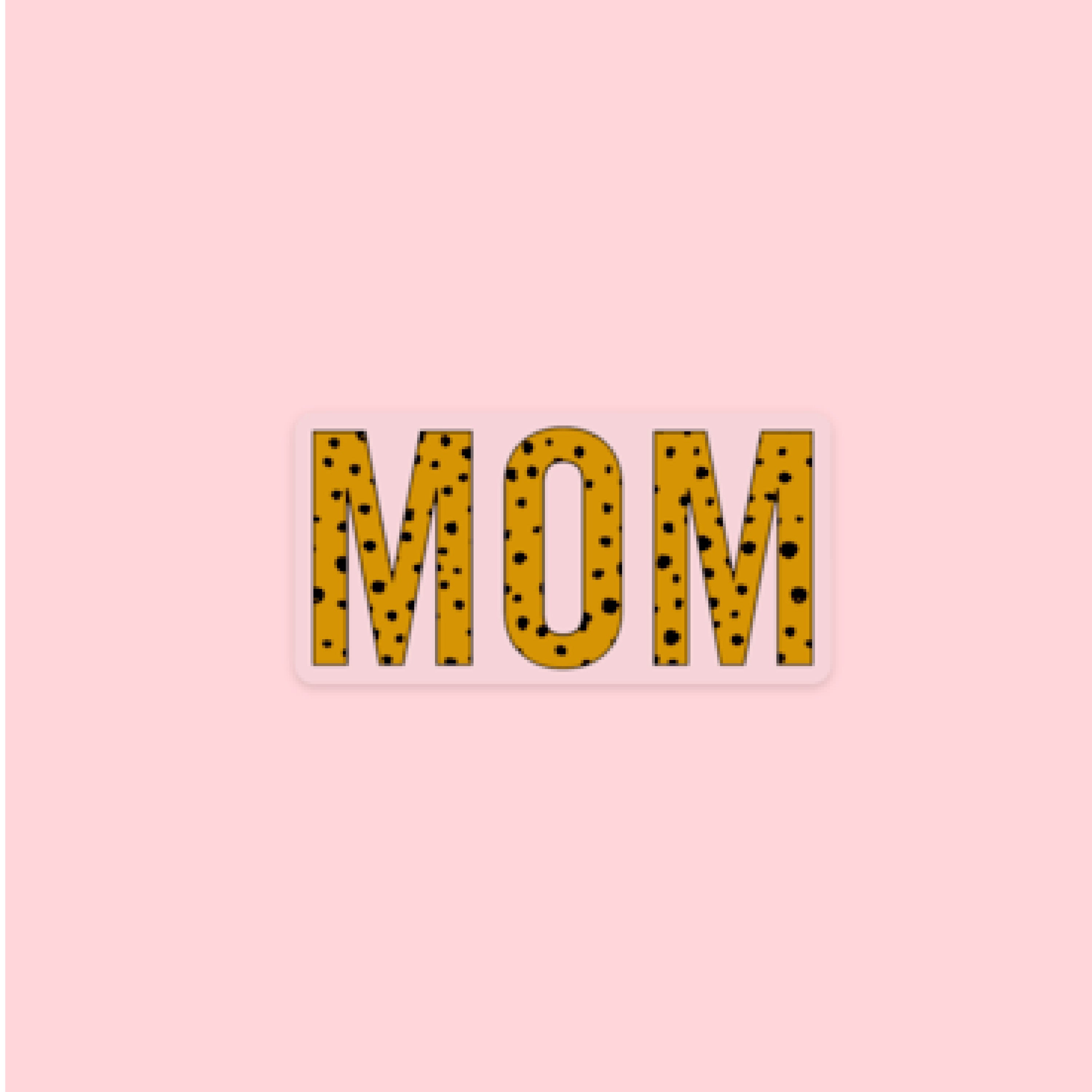 LMSS® STICKER - MOM - LEOPARD PRINT Little Mama Shirt