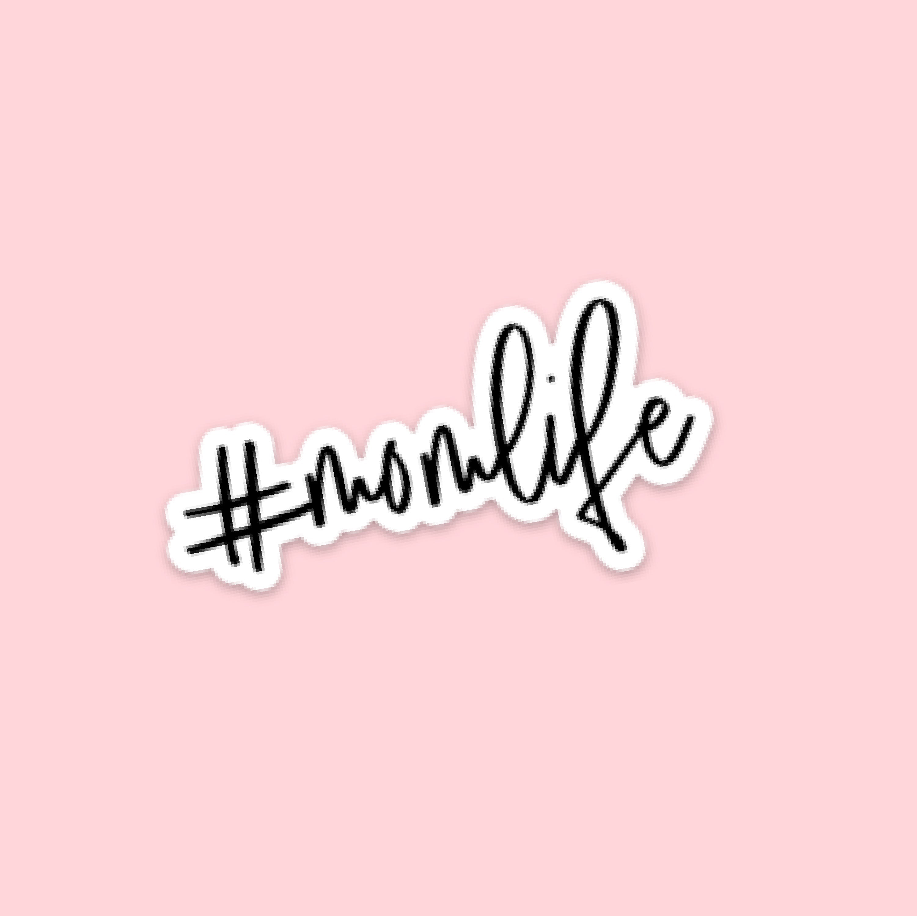 LMSS® STICKER - #momlife Little Mama Shirt