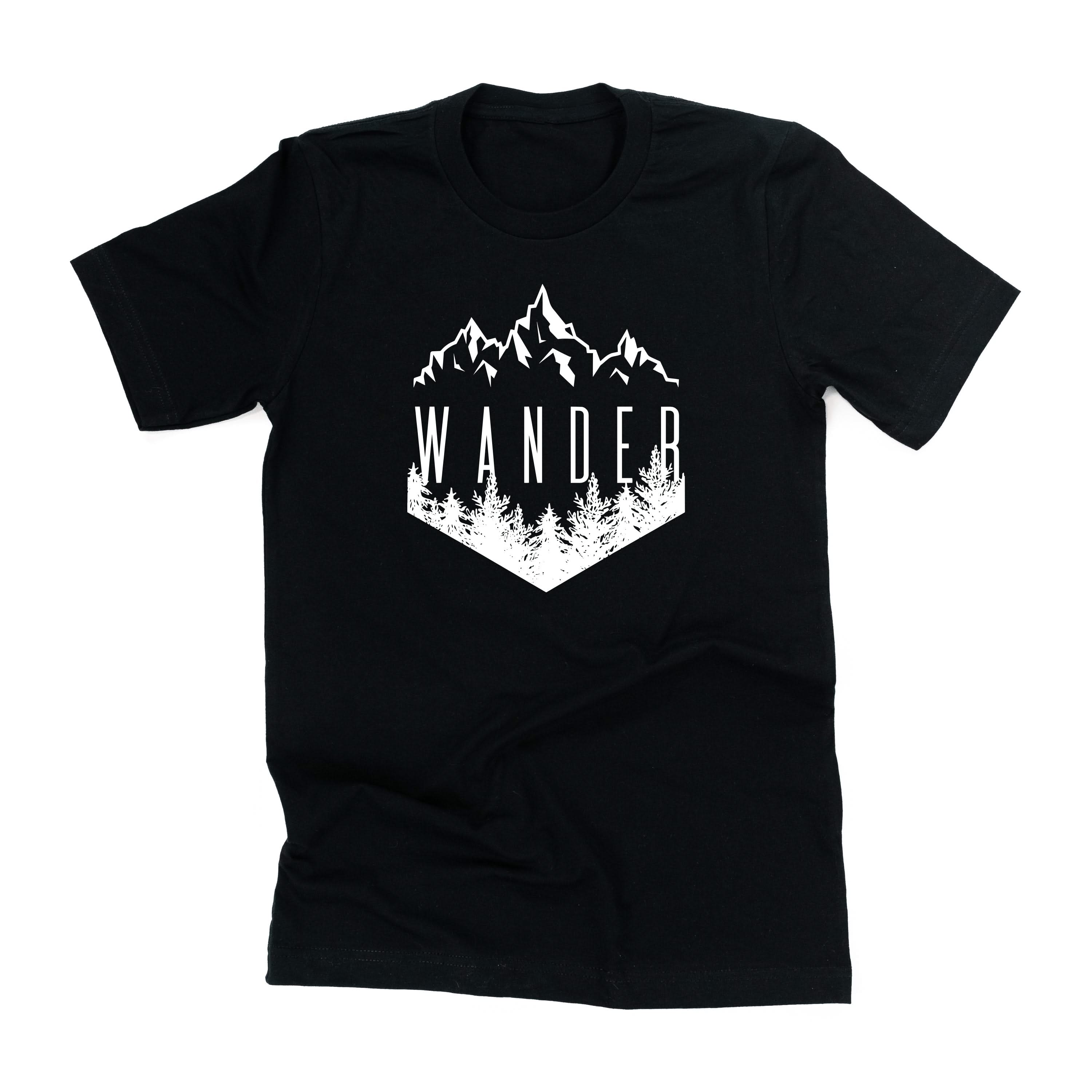 WANDER - FULL DESIGN - Unisex Tee Little Mama Shirt Shop