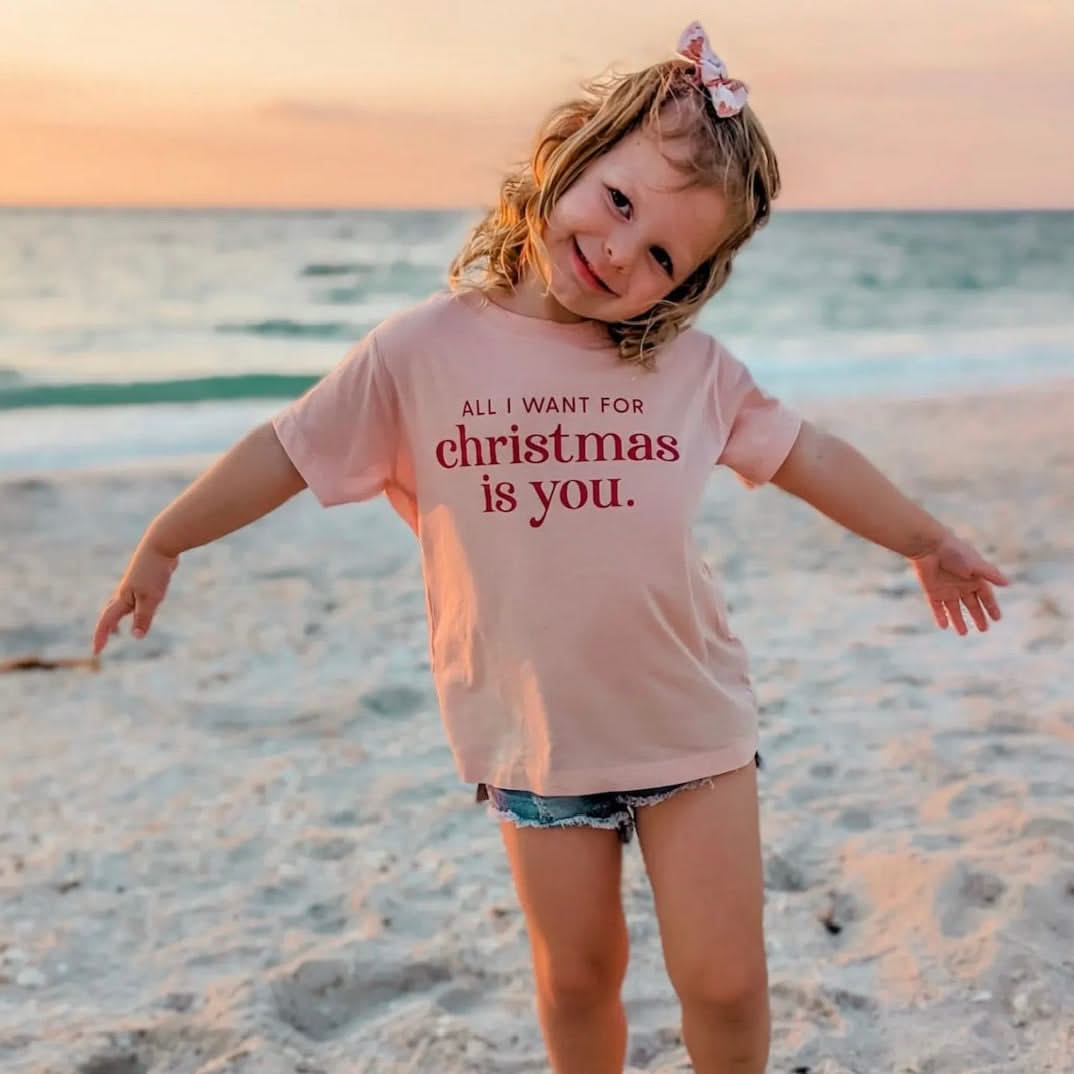 All I Want For Christmas Is You - Child Tee Little Mama Shirt Shop