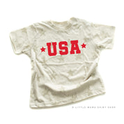 USA (Block Font - Two Stars) - Child STAR Tee